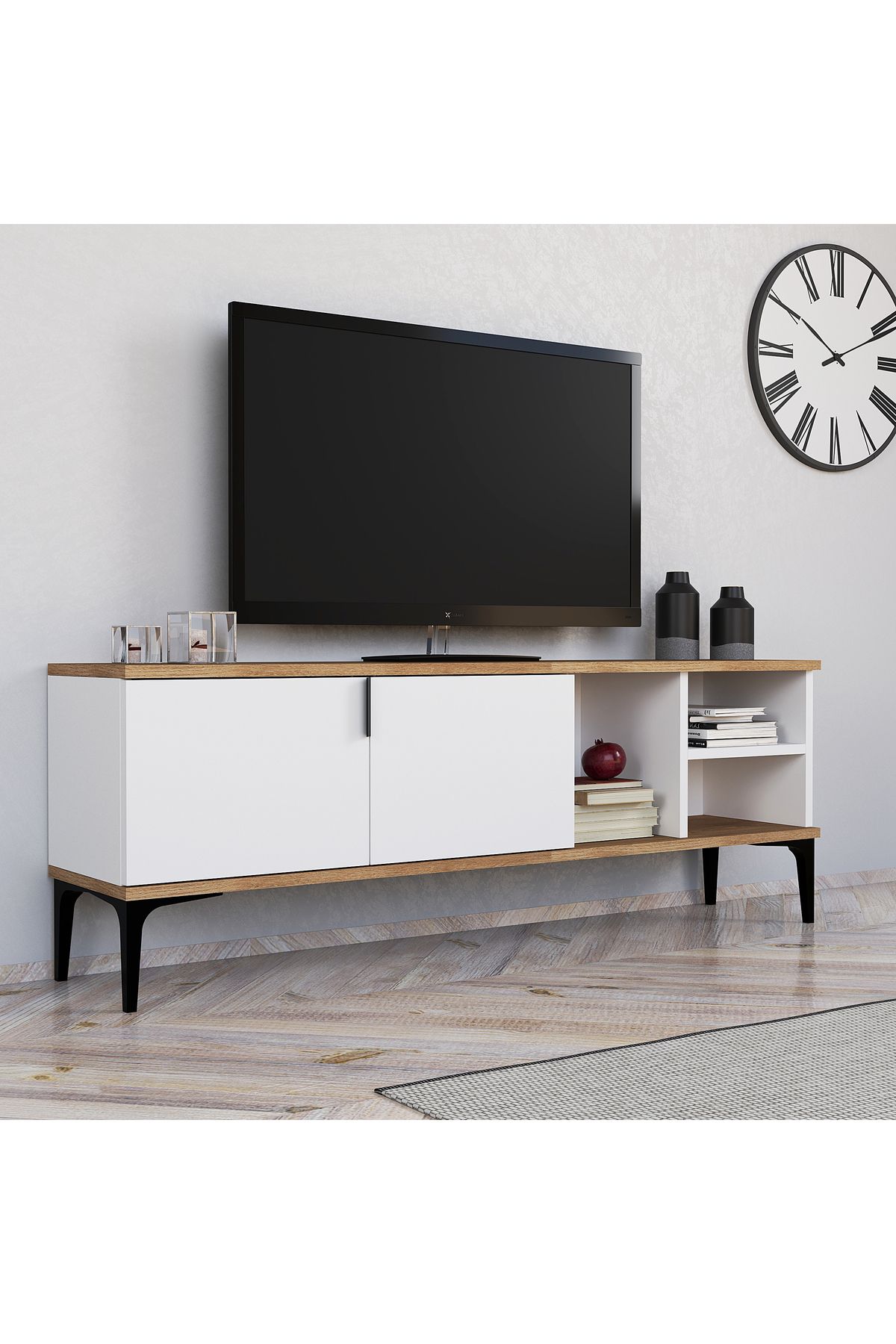 Element Concept Traverten Tv Ünitesi 138 cm Televizyon Sehpası