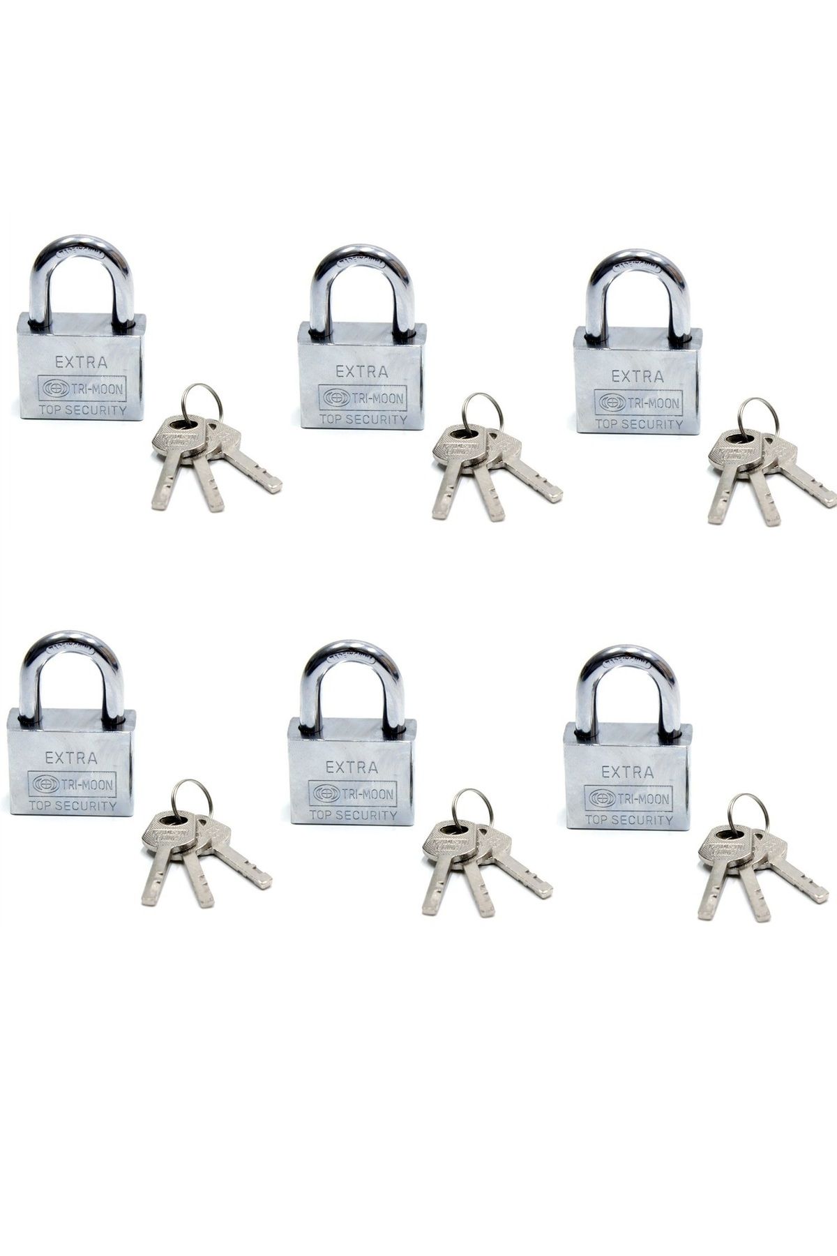 Outdoor Outlet Akıllı Anahtarlı Asma Kilit 6lı Set