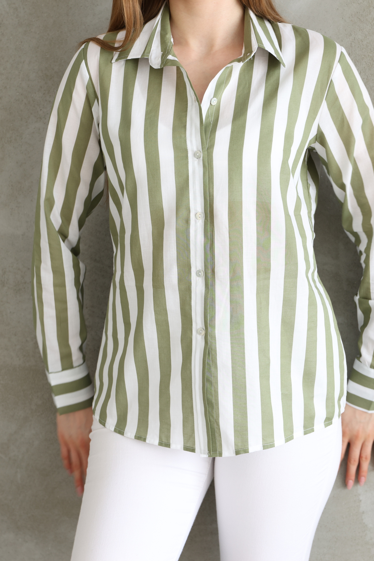 Lingeretta  Uzun Kol Rahat Günlük Kadın Gömlek - Görsel 3