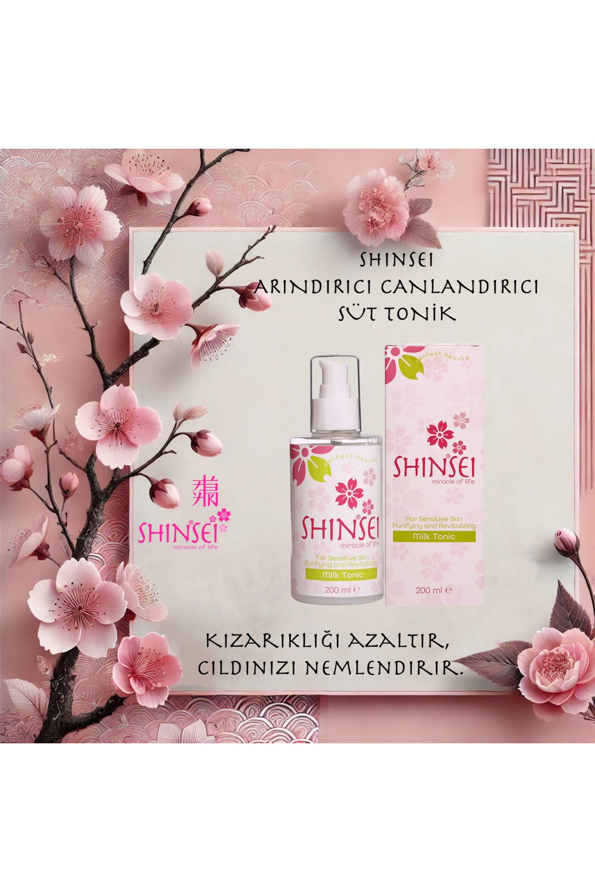 SHINSEI Hassas Ciltler İçin Arındıcı ve Canlandırıcı Süt Tonik