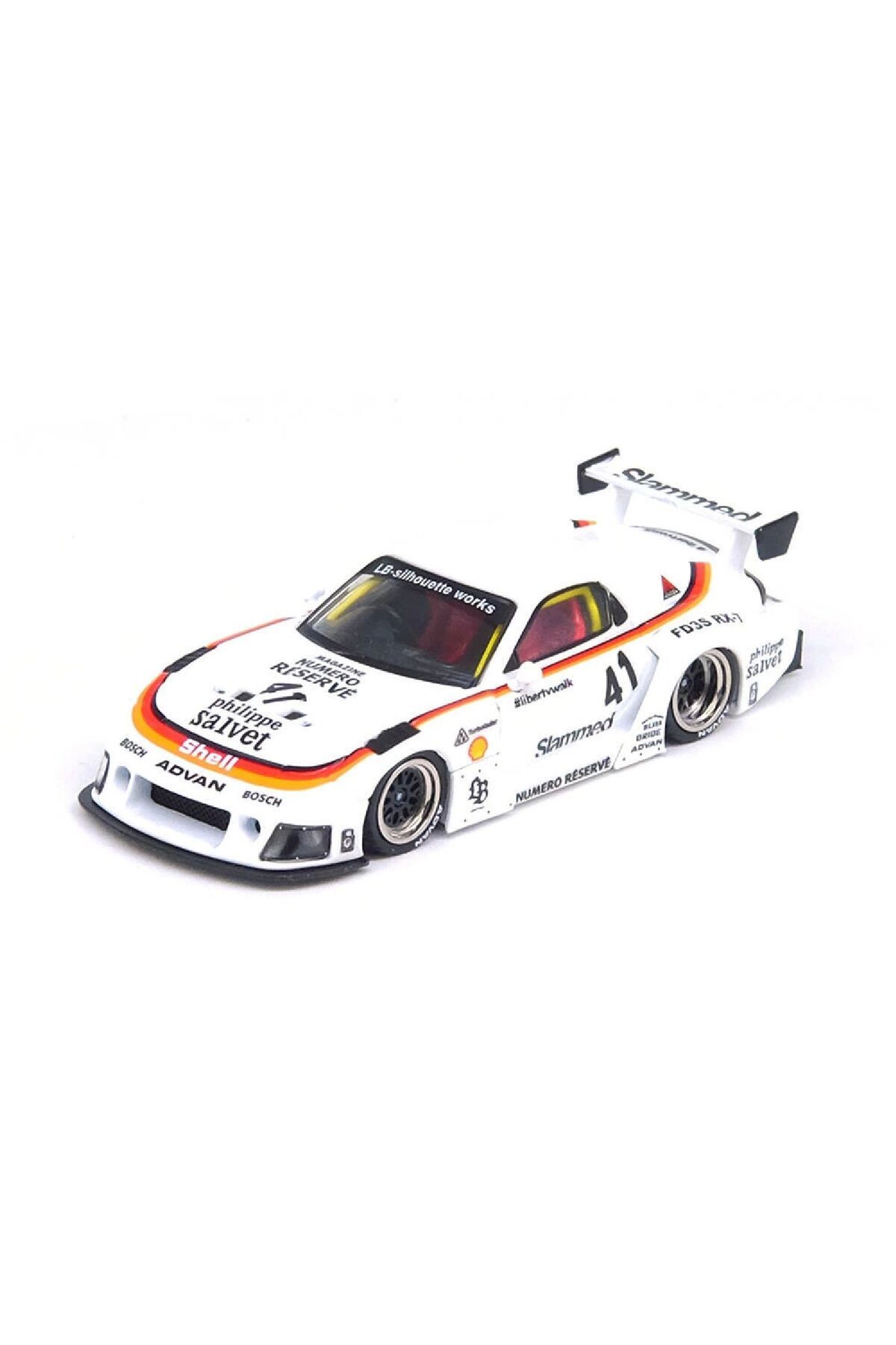 Oyuncakmatik 1:64 Diecast  Mazda RX7 LB-Super Sil-houtte Azda RX7 Inno Model Araba