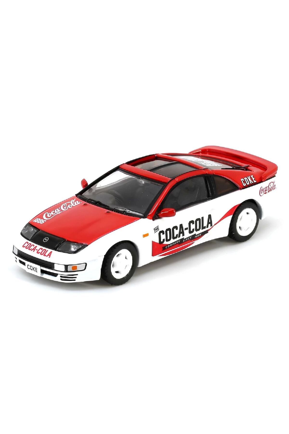 Oyuncakmatik 1:64 Diecast Nissan Fairlady Z Coca-Cola Z32 Inno Model Araba