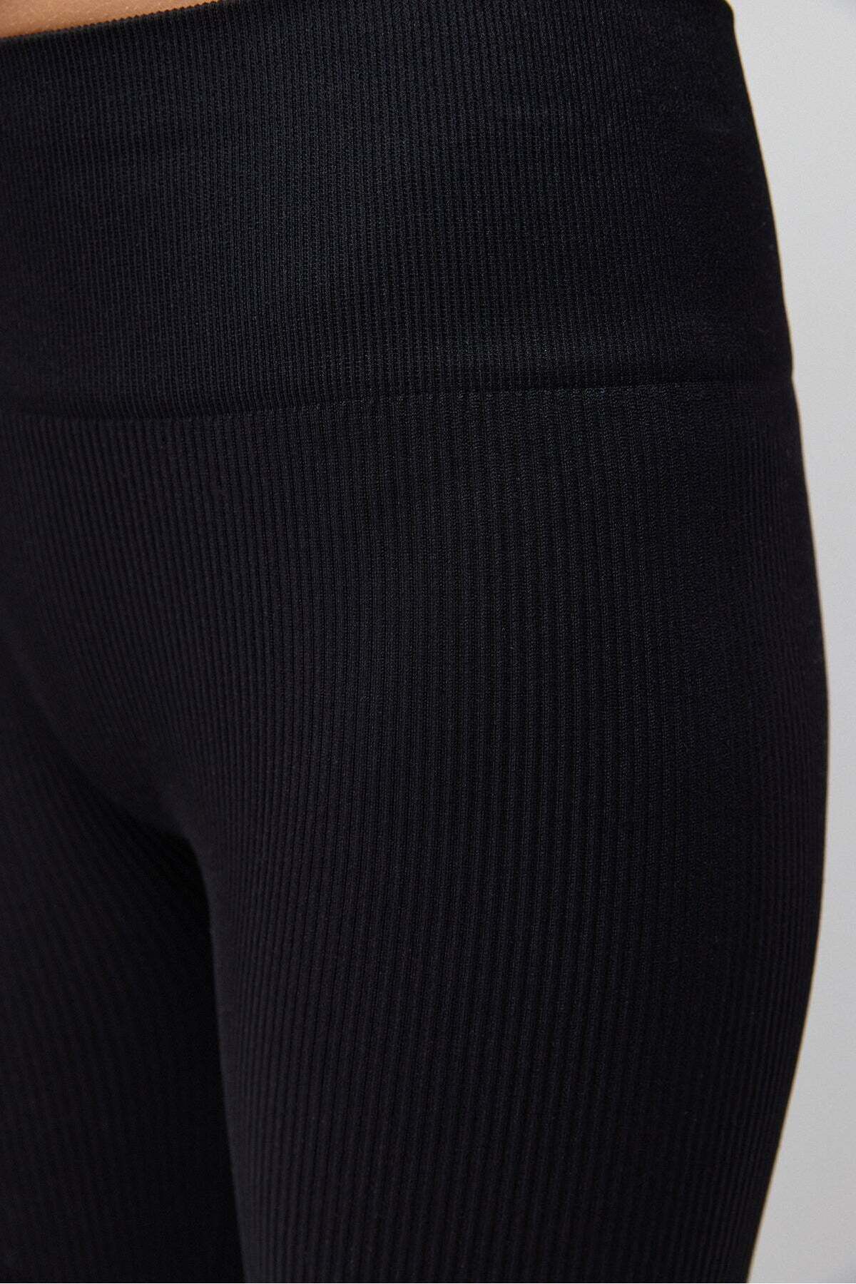 No Matter What-Schwarze nahtlose Sport-Leggings aus Stretch-Stoff mit hoher Taille 5