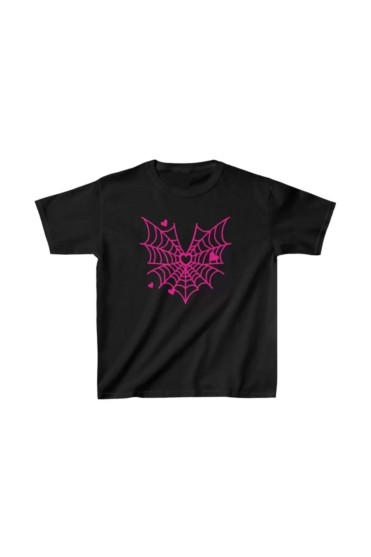 AE Stil Unisex Çocuk Baskılı T-Shirt - Siyah
