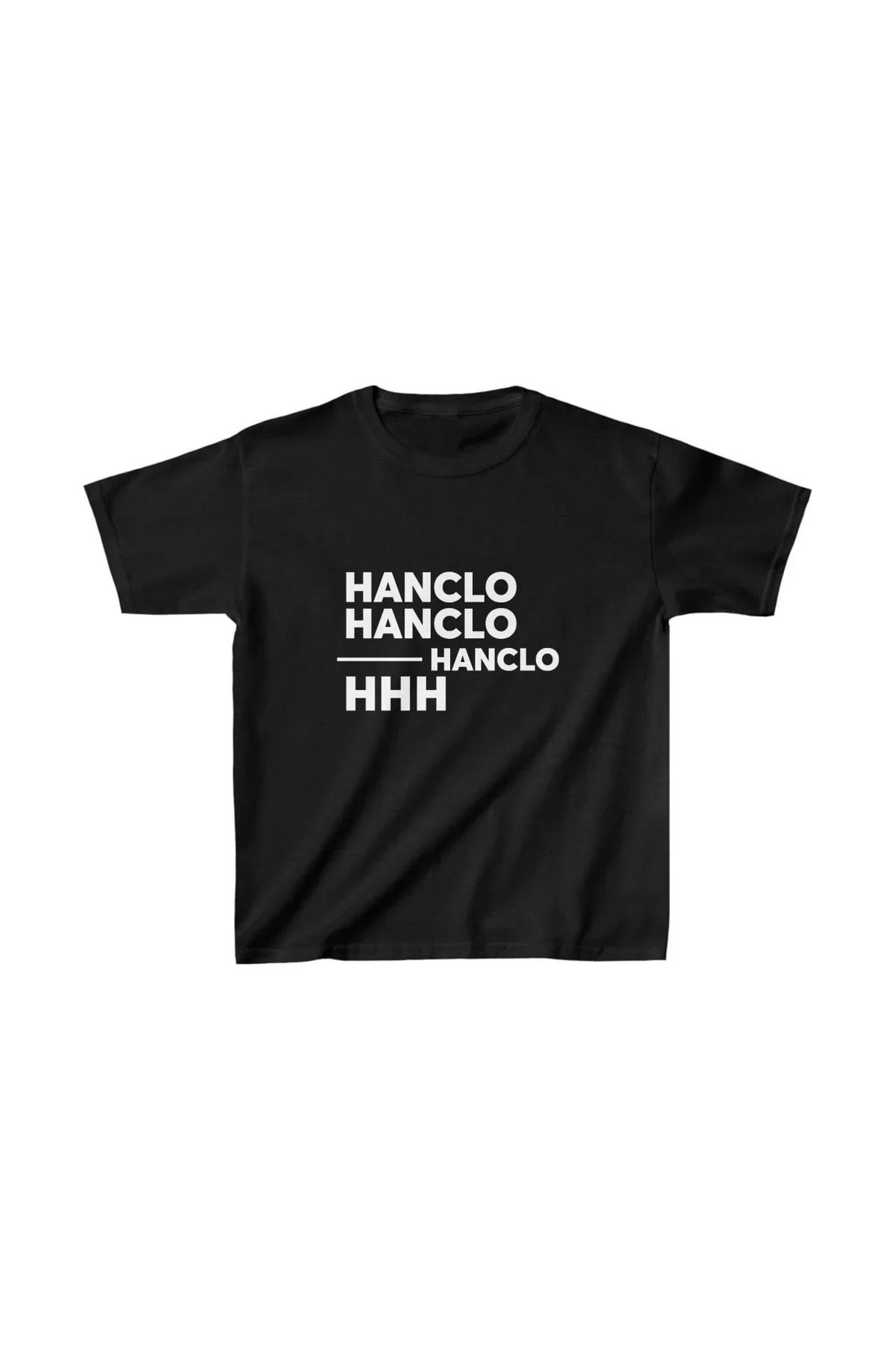 AE Stil Unisex Çocuk Baskılı T-Shirt - Siyah