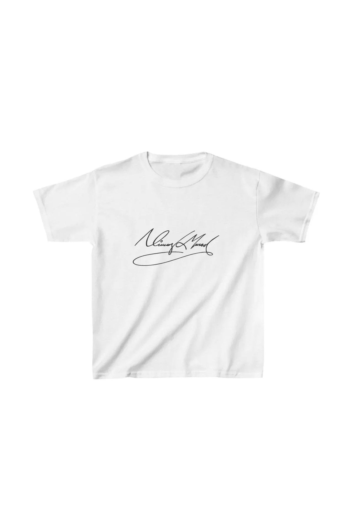 AE Stil Unisex Çocuk Baskılı T-Shirt - Beyaz