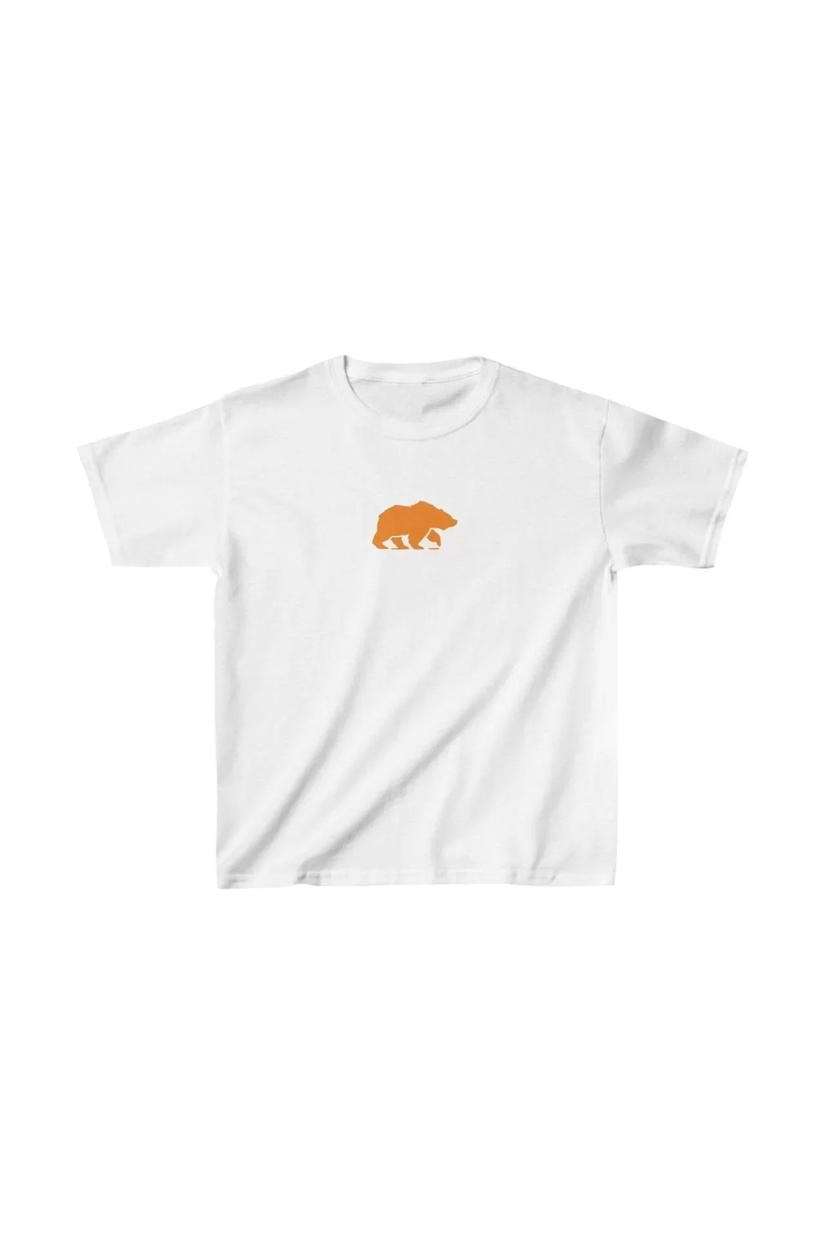 AE Stil Unisex Çocuk Baskılı T-Shirt - Beyaz