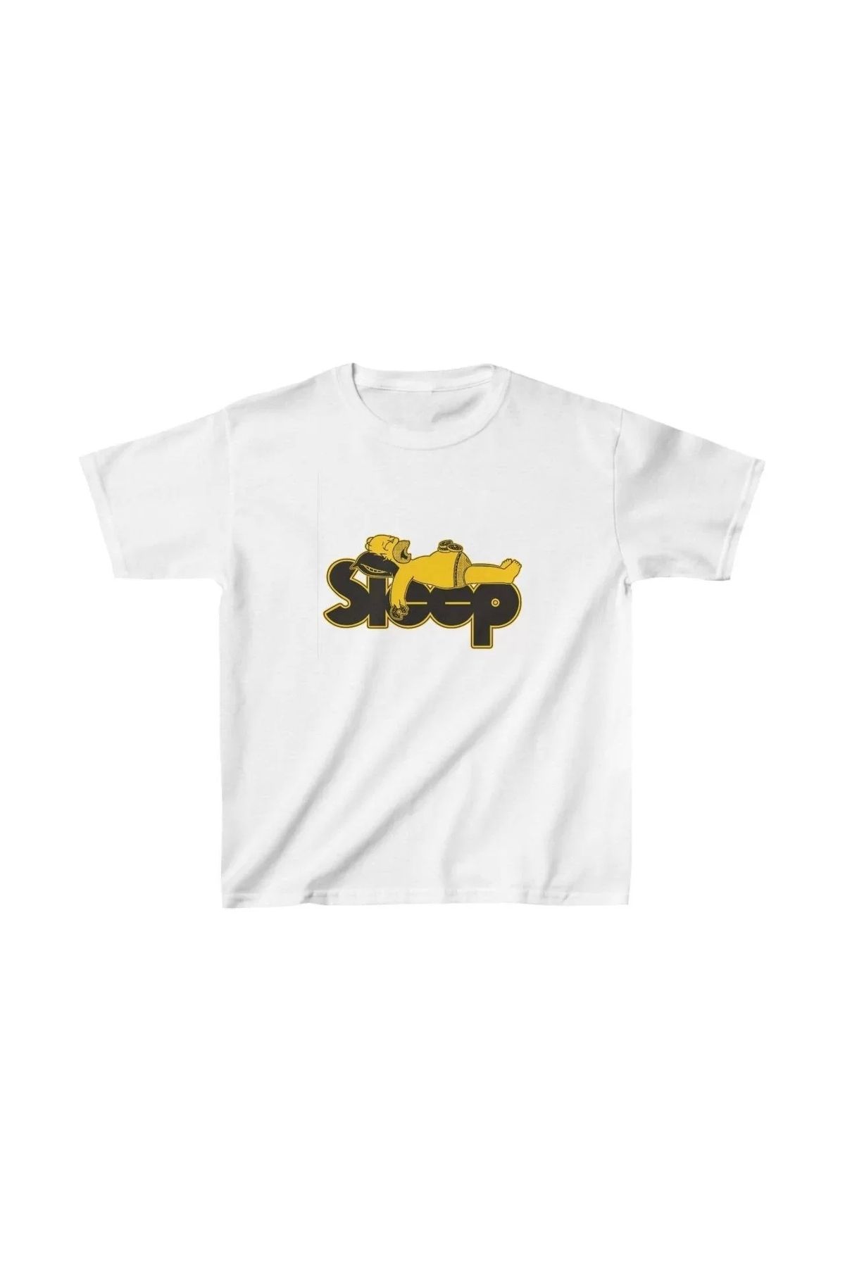 AE Stil Unisex Çocuk Baskılı T-Shirt - Beyaz