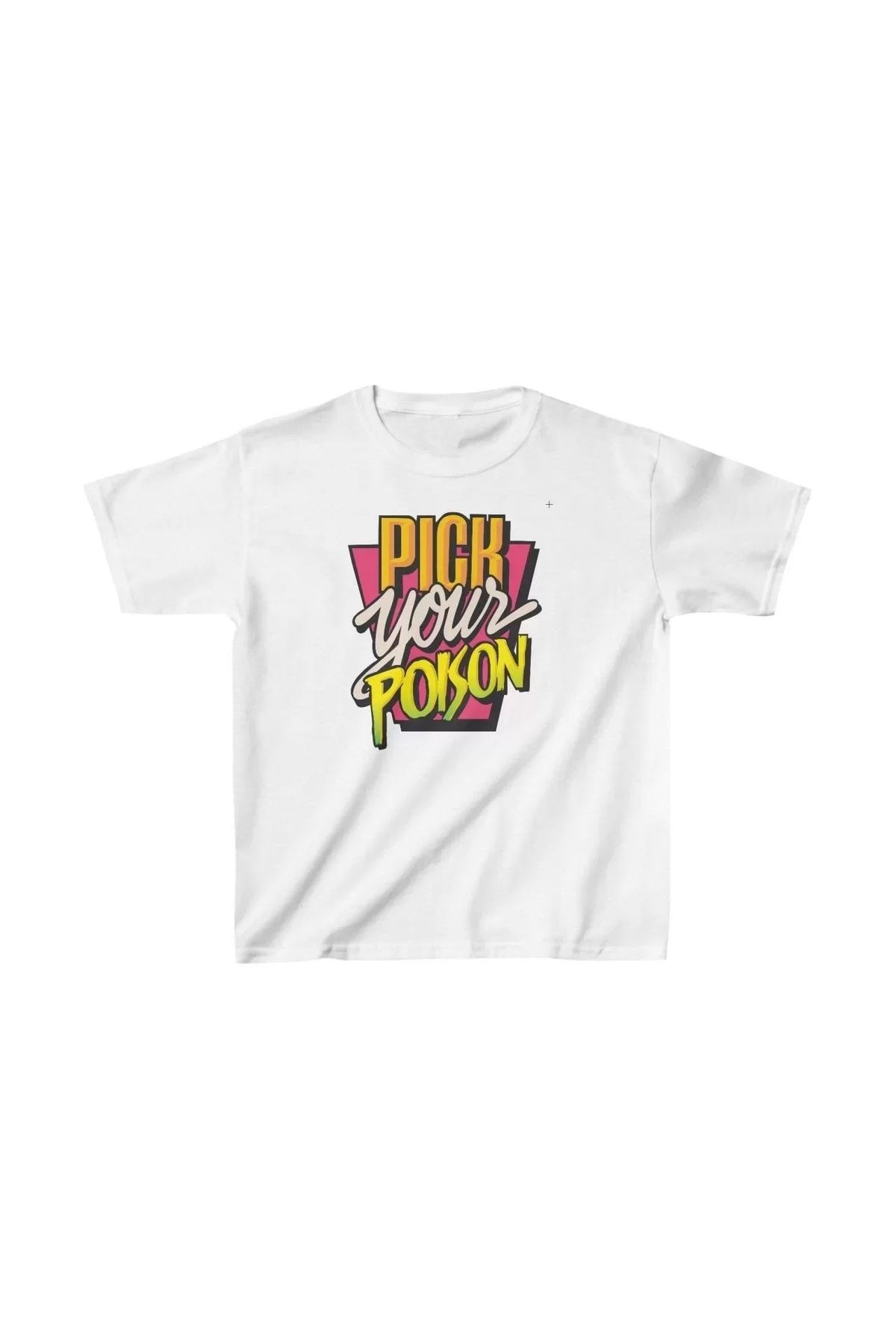 AE Stil Unisex Çocuk Baskılı T-Shirt - Beyaz
