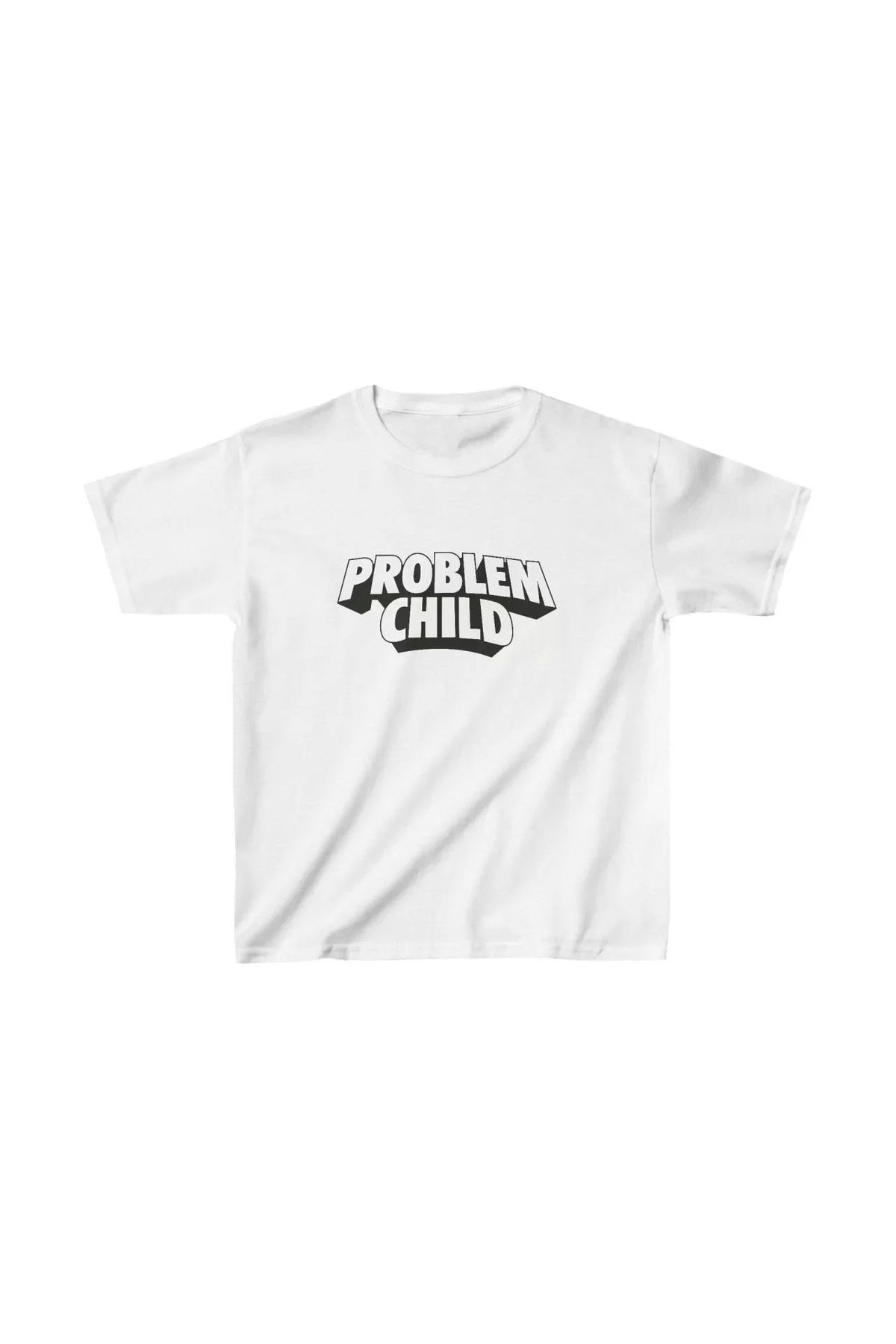 AE Stil Unisex Çocuk Baskılı T-Shirt - Beyaz