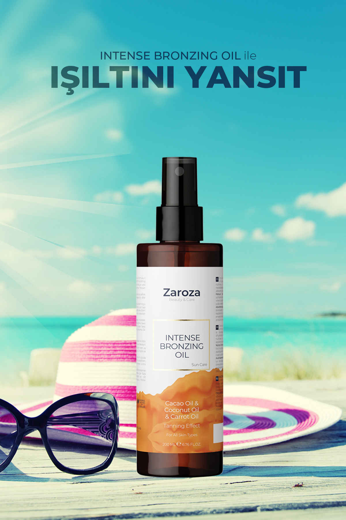 Bronzlaştırıcı Yağ - Intense Bronzing Oil - 200 ml — ZRZ033 — تصویر 6 از 7