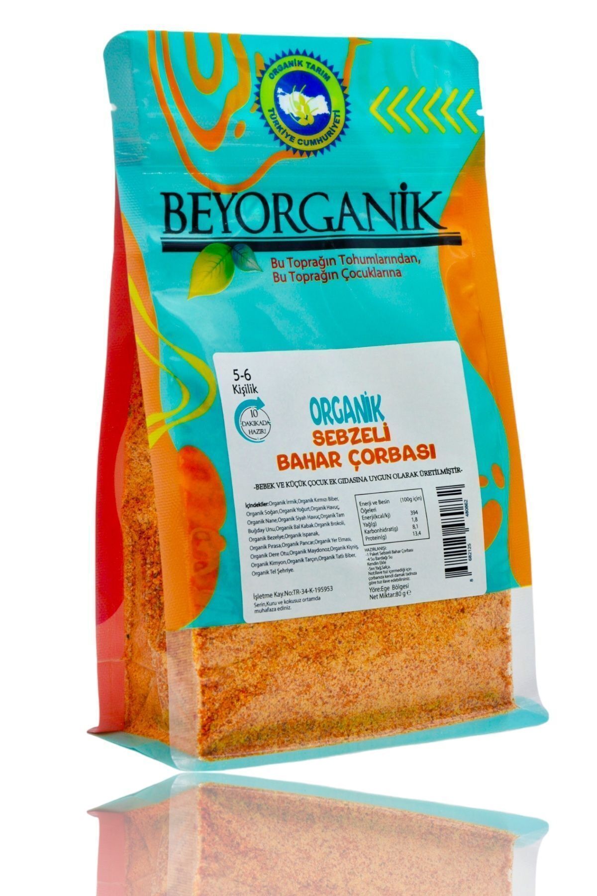 BEYORGANİK Organik Sebzeli Bahar Çorbası 80gr * (10 Dk Hazır ) 3adet