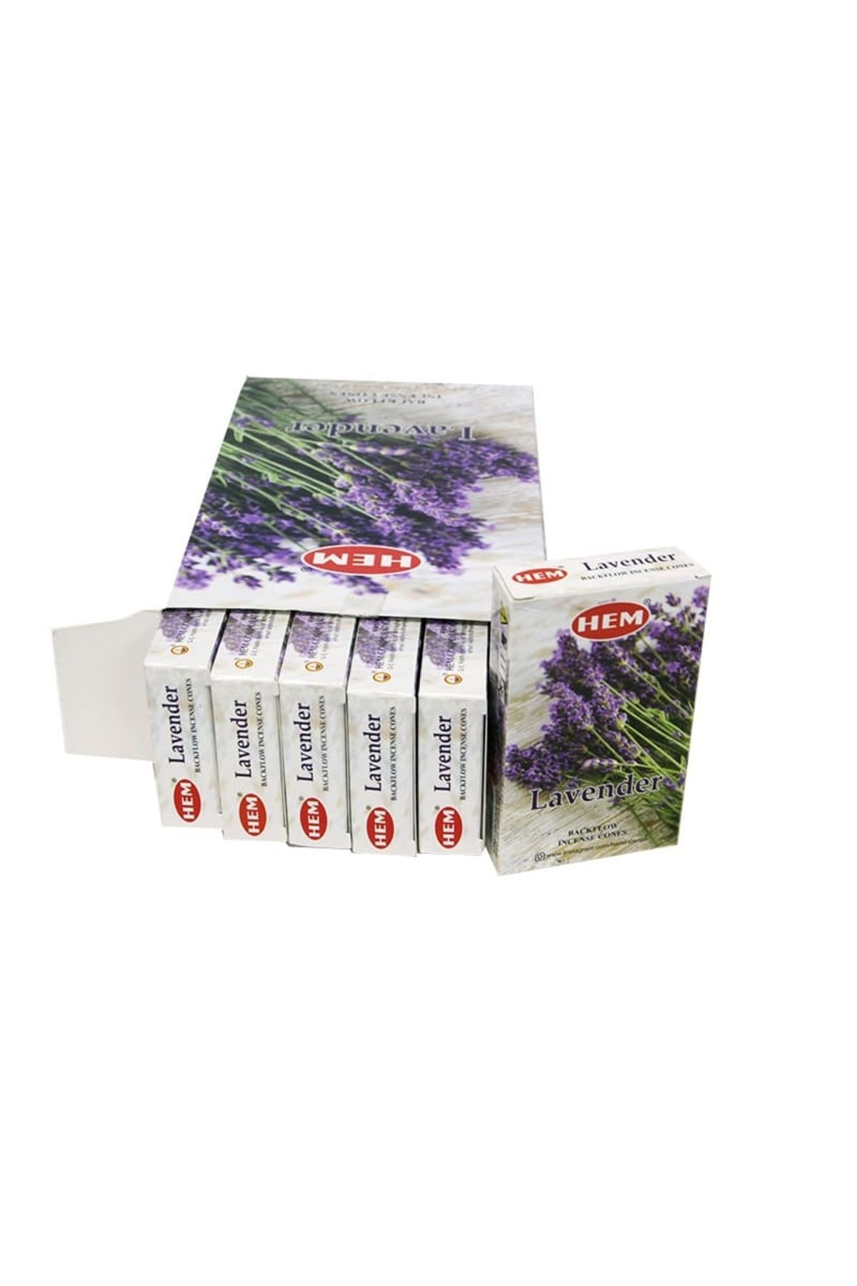 NETAVANTAJ HEM Lavender Back Flow Konik Tütsü 120 Adet - Toplam 12 Paket