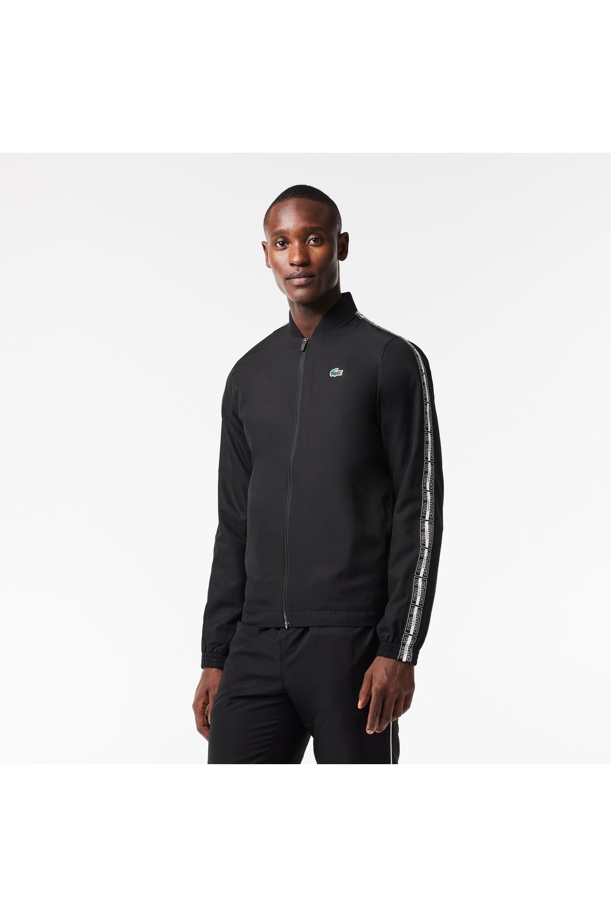 شلوار گرمکن مشکی مردانه آستین بلند و مناسب ورزشی Lacoste