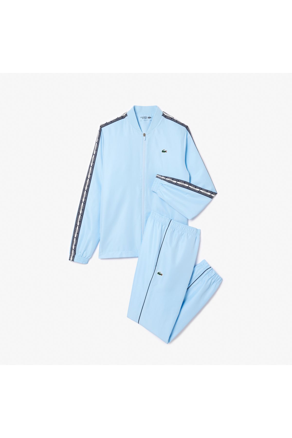 شلوار گرمکن آبی مردانه مجموعه لباس های آستین بلند و مناسب ورزشی Lacoste