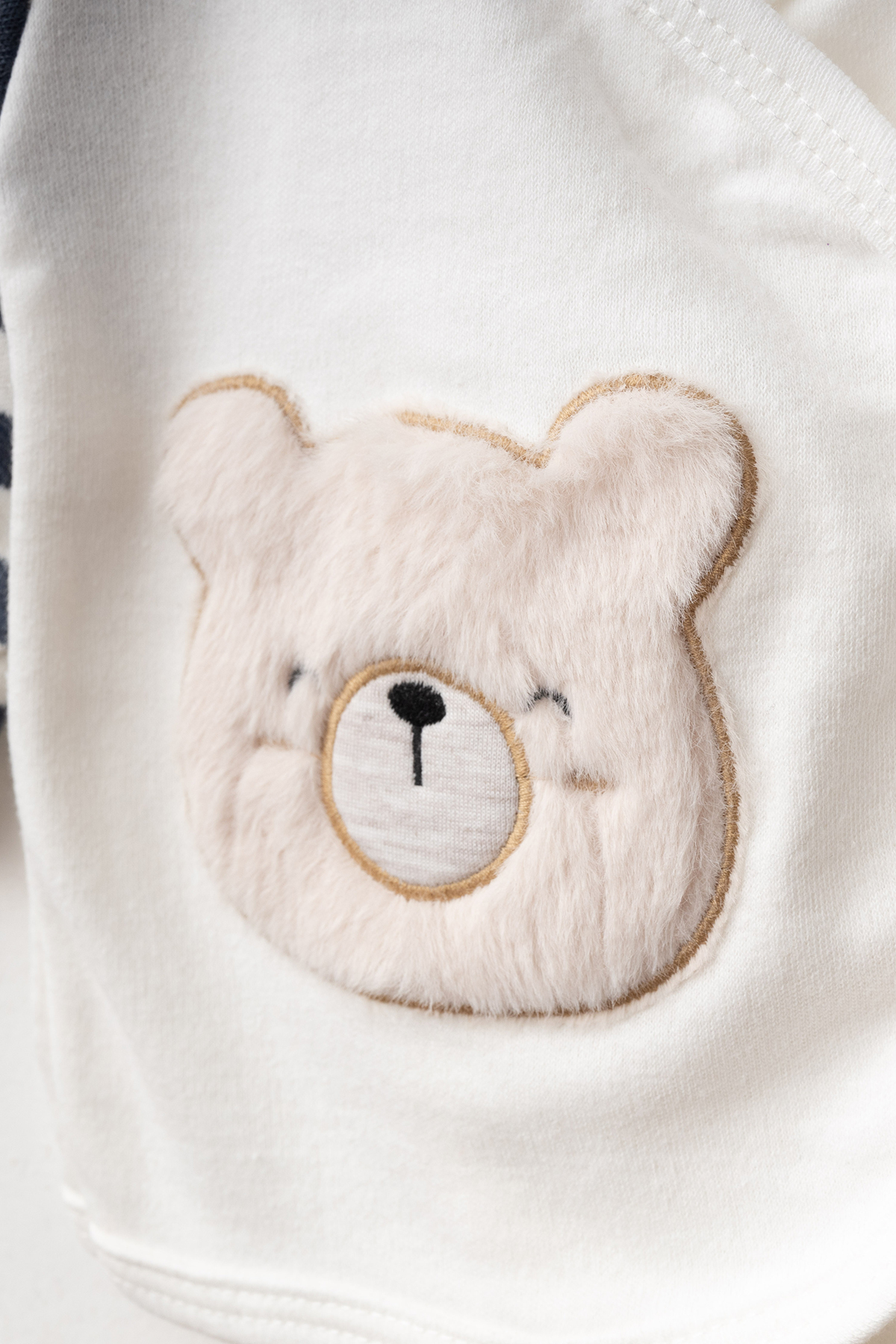 Petite Ponpon Baby One Size Çizgili Ayıcık Detaylı Yenidoğan Kız Bebek Pembe Hastane Çıkış Seti 10 Parça fotoğrafı 5 (önizleme)