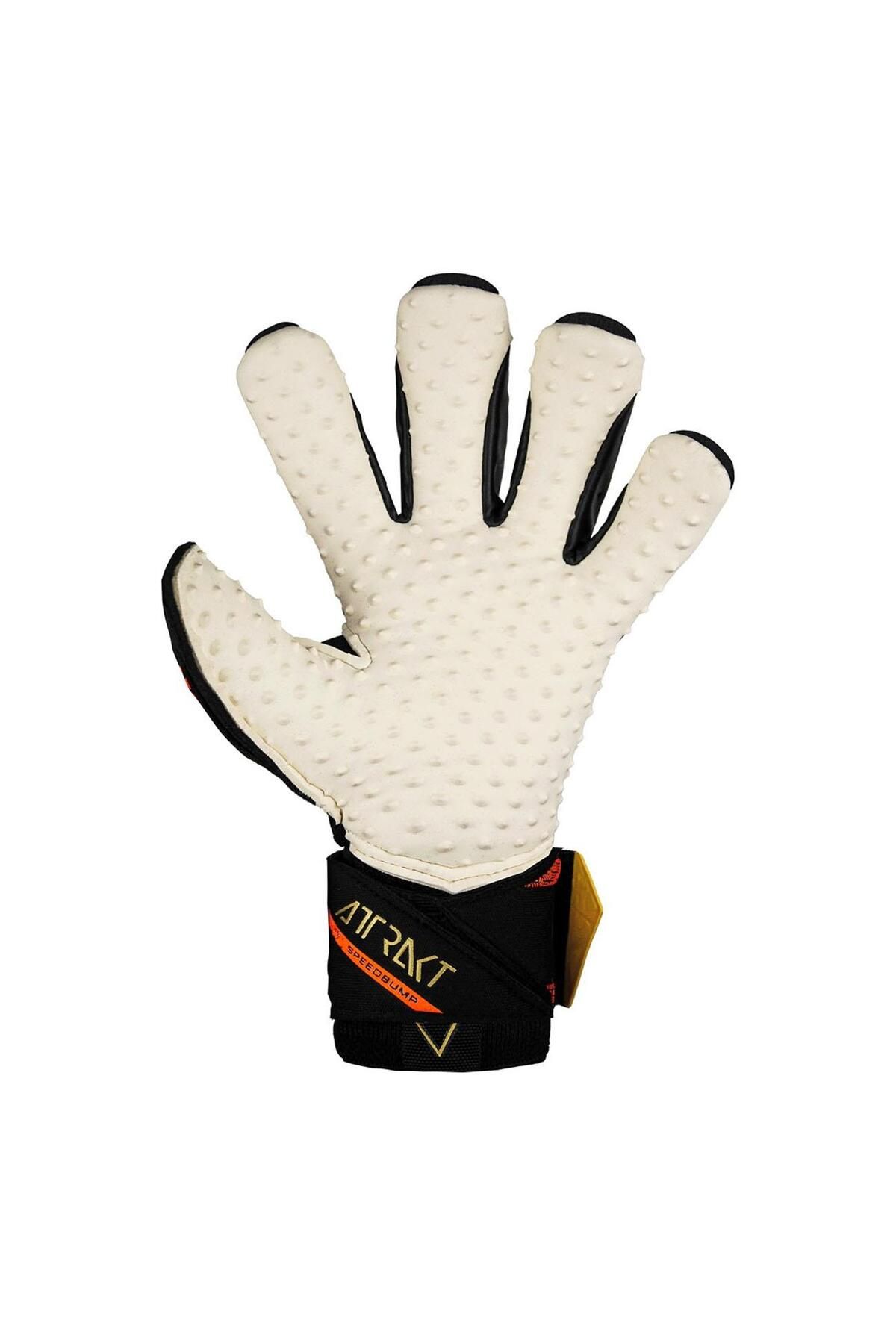 دستکش دروازه بان مردانه 5470978 ATTRAKT SPEEDBUMP GOALKEEPER GLOVE مشکی GOLD Reusch