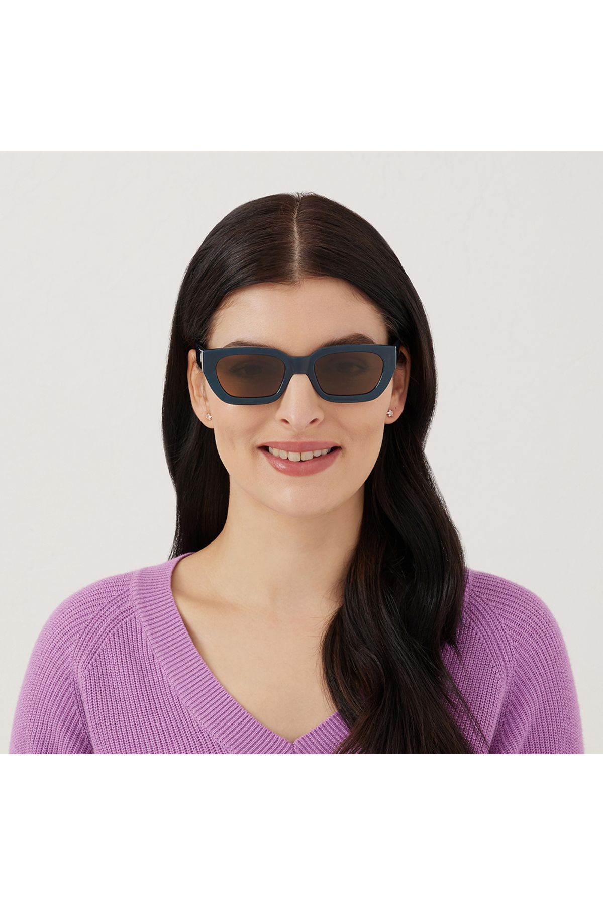 BlackOut-نظارات شمسية من INDACO By Eyewa للنساء - نظارات شمسية مربعة 4