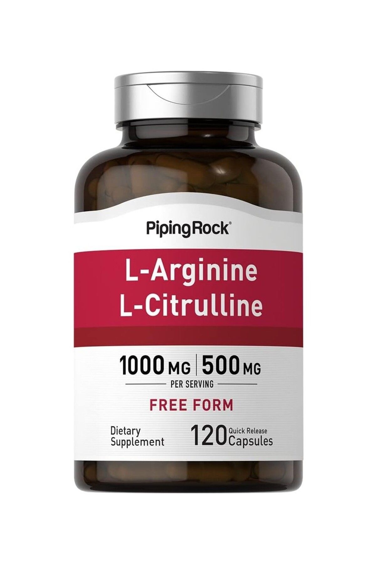 Piping Rock L-Arginine L-Citrulline 120 Kapsül