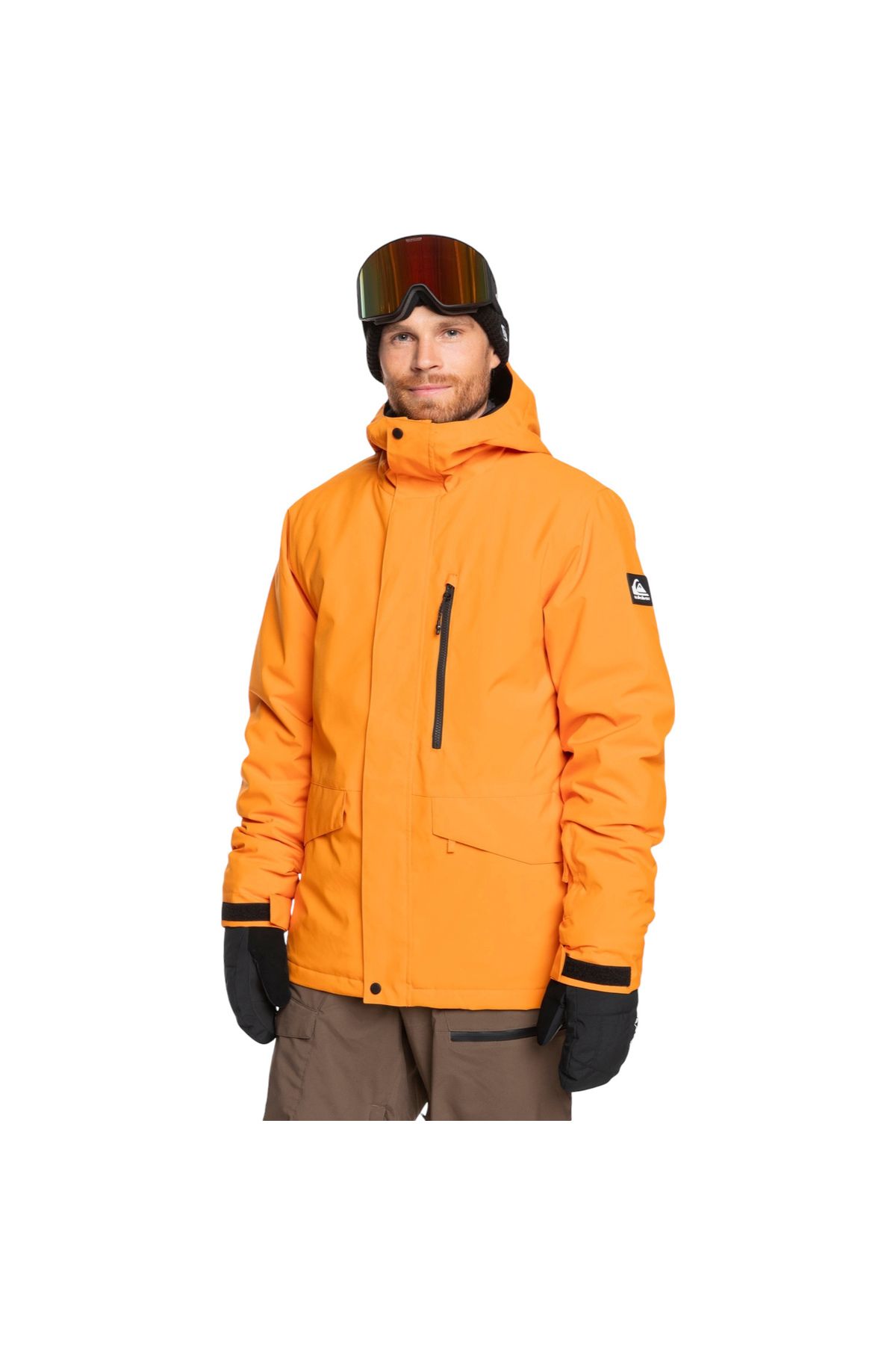 Quiksilver Mission Solid JK Snowboard Ceketi EQYTJ03266-4177 Orange Pepper