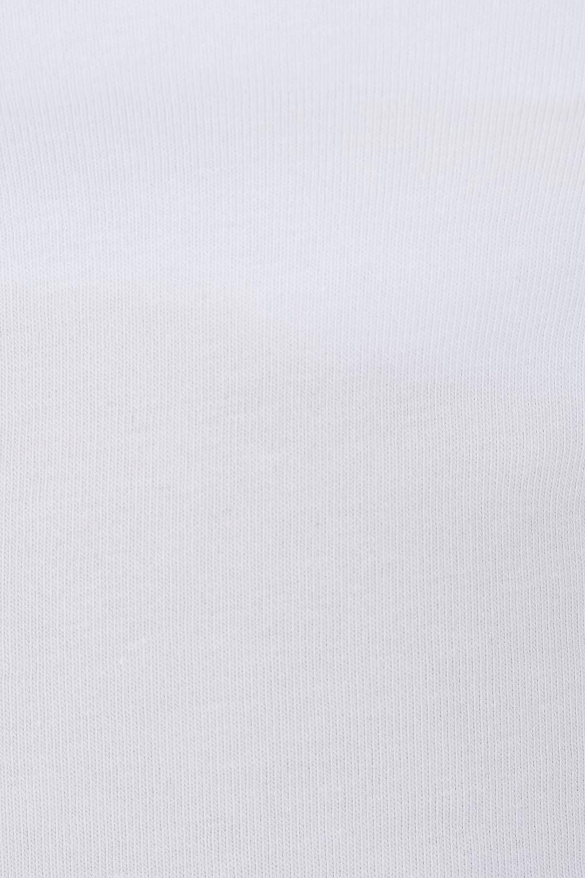 Addax-P1417-M13 Model U-Neck Crop T-Shirt 3