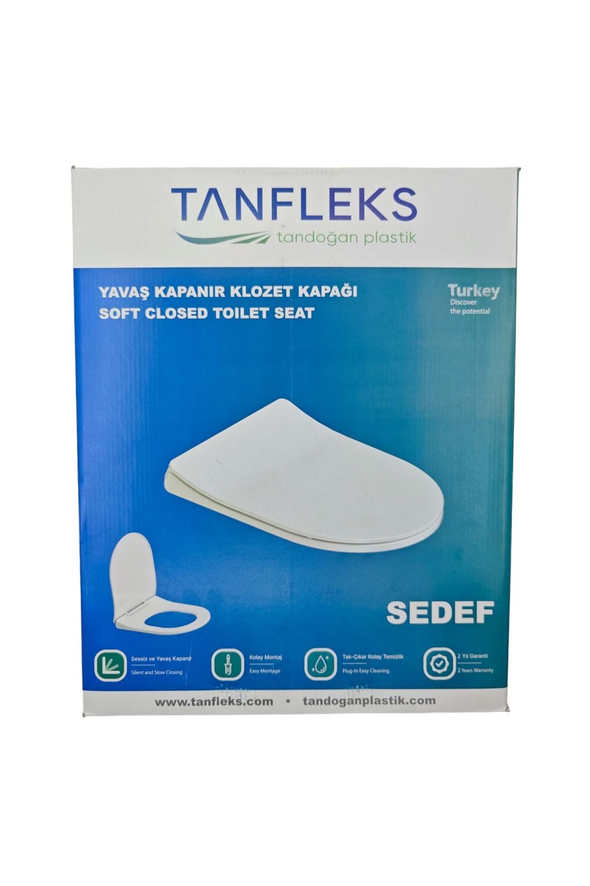 TANFLEX KLOZET KAPAĞI LÜX SOFT-YAVAŞ KAPANAN