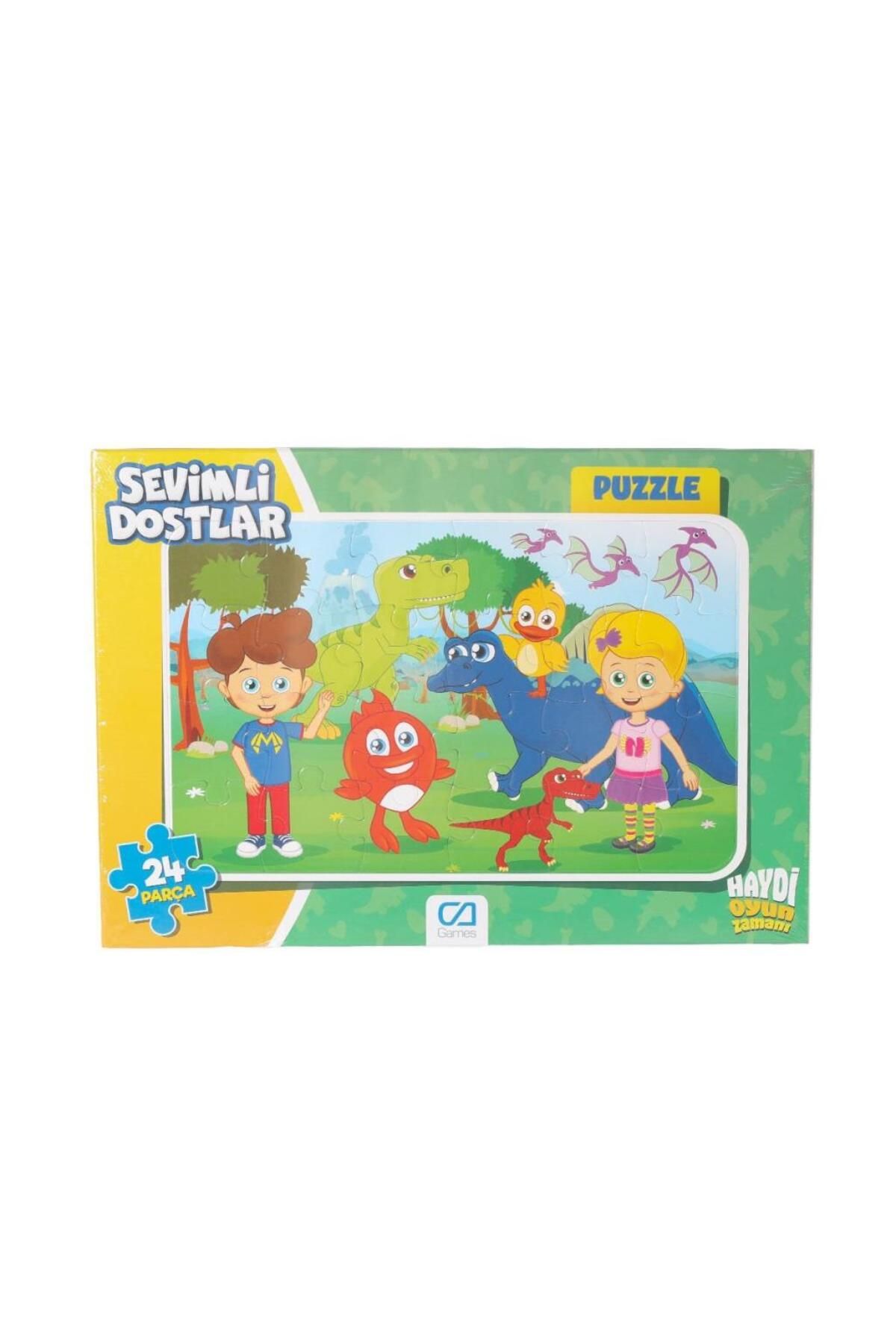 gcaksesuar NessiWorld CAFRM-5121-5122 Sevimli Dostlar Frame Puzzle 24 Parça