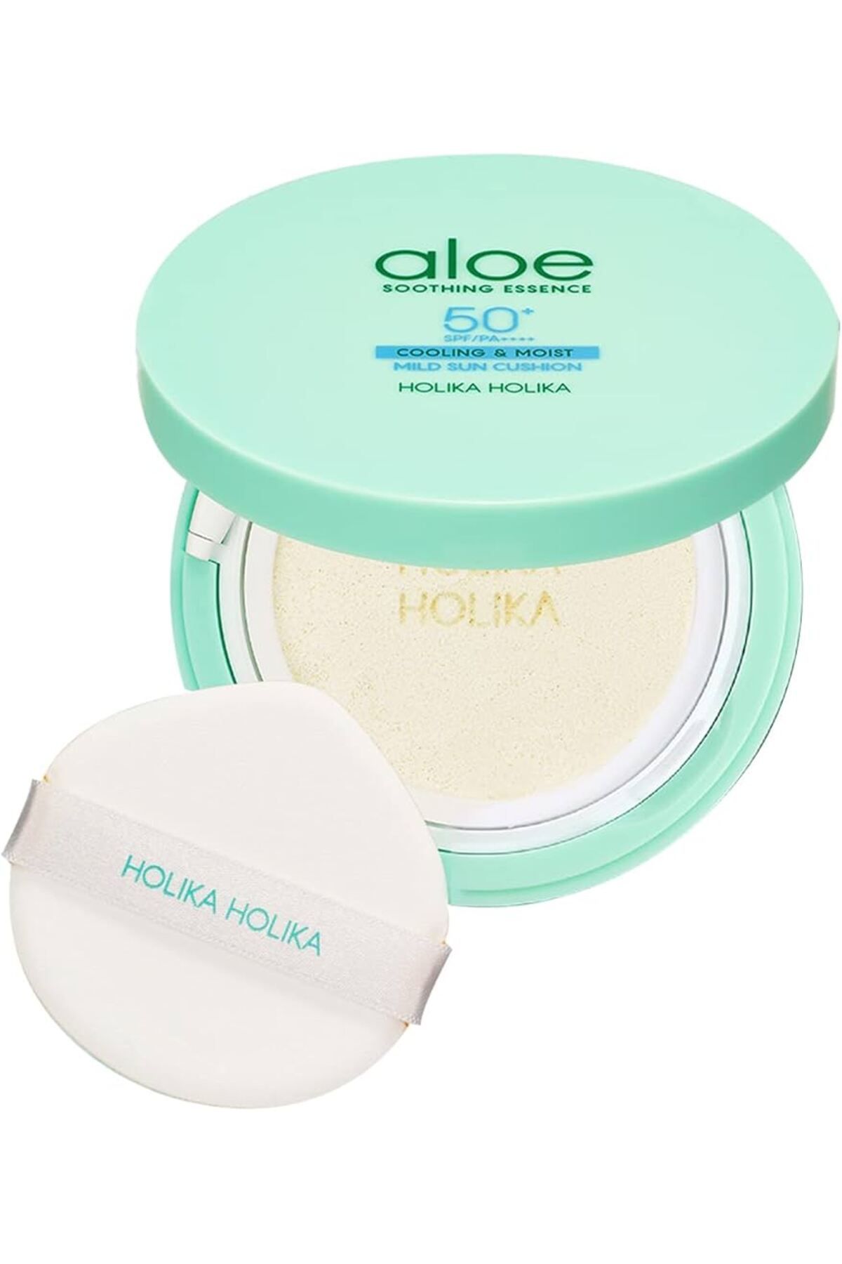 Holika Holika Aloe Mild Sun Cushion Spf50 Pa - Aloe Vera Içerikli Soğutma Özellikli Cushion Güneş Kremi 52g