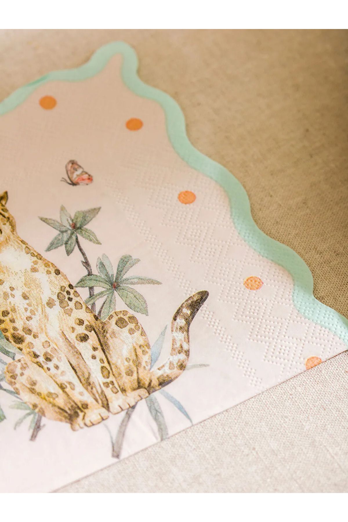 LC Waikiki-Lcw Set of 20 Cat Printed Paper Napkins 3