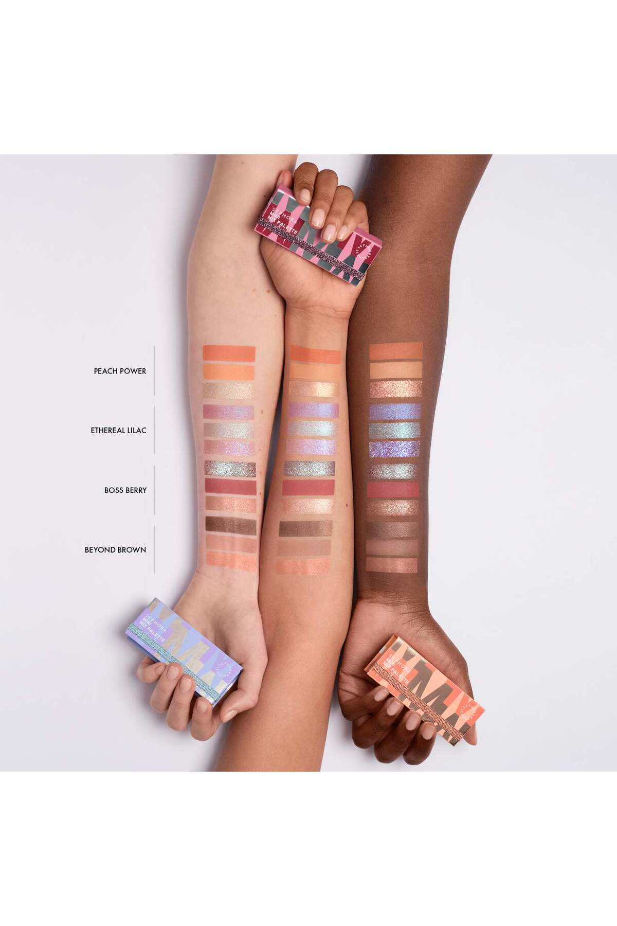 SEPHORA COLLECTION-Mini Mix Palette 3g - Long-Lasting, Matte&Silvery&Sequin Ended Eye Shadow Palette 3