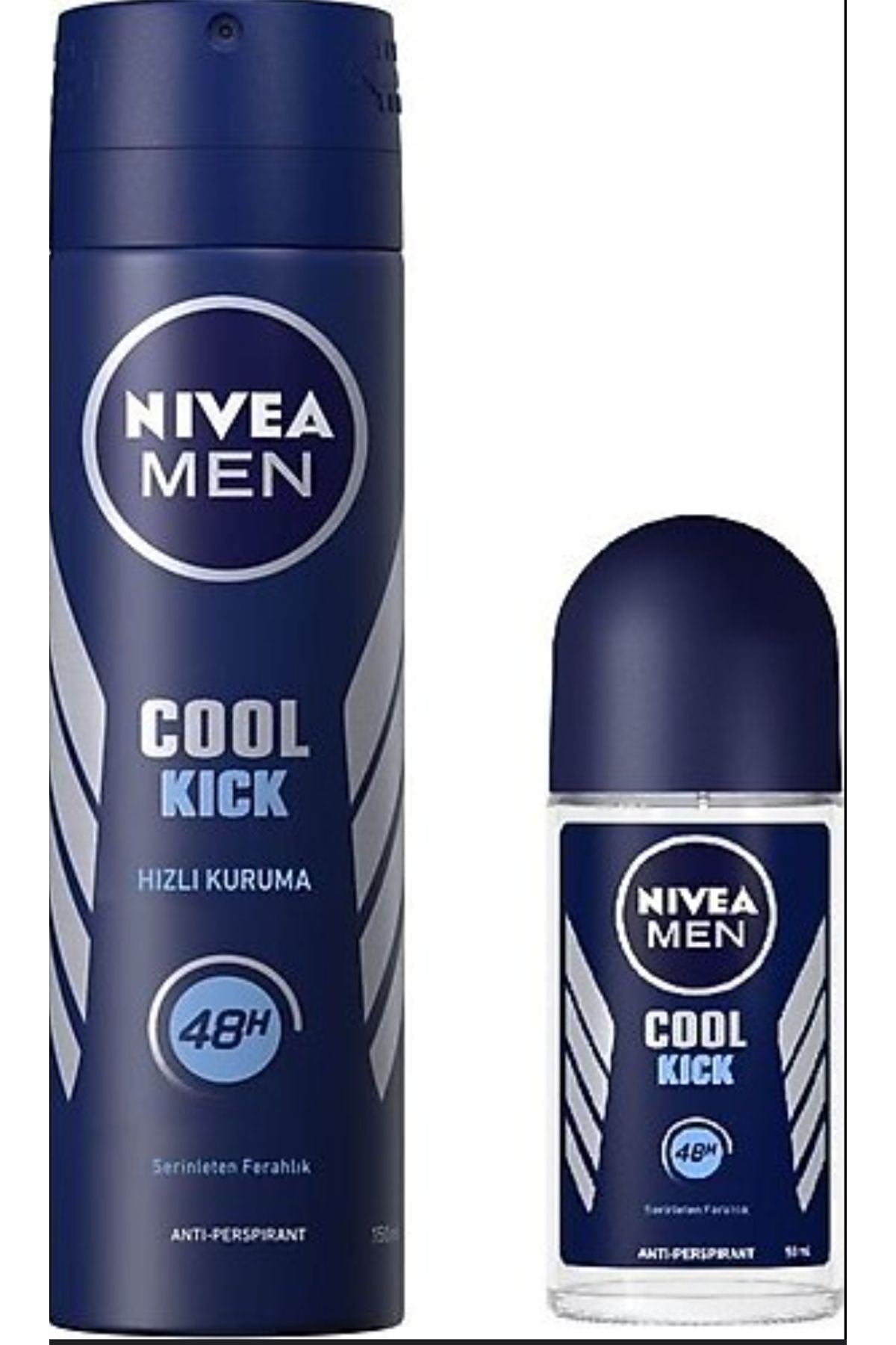 NIVEA Men Cool Kick Deo 150 ml Fresh Active + Roll-On Hediyeli