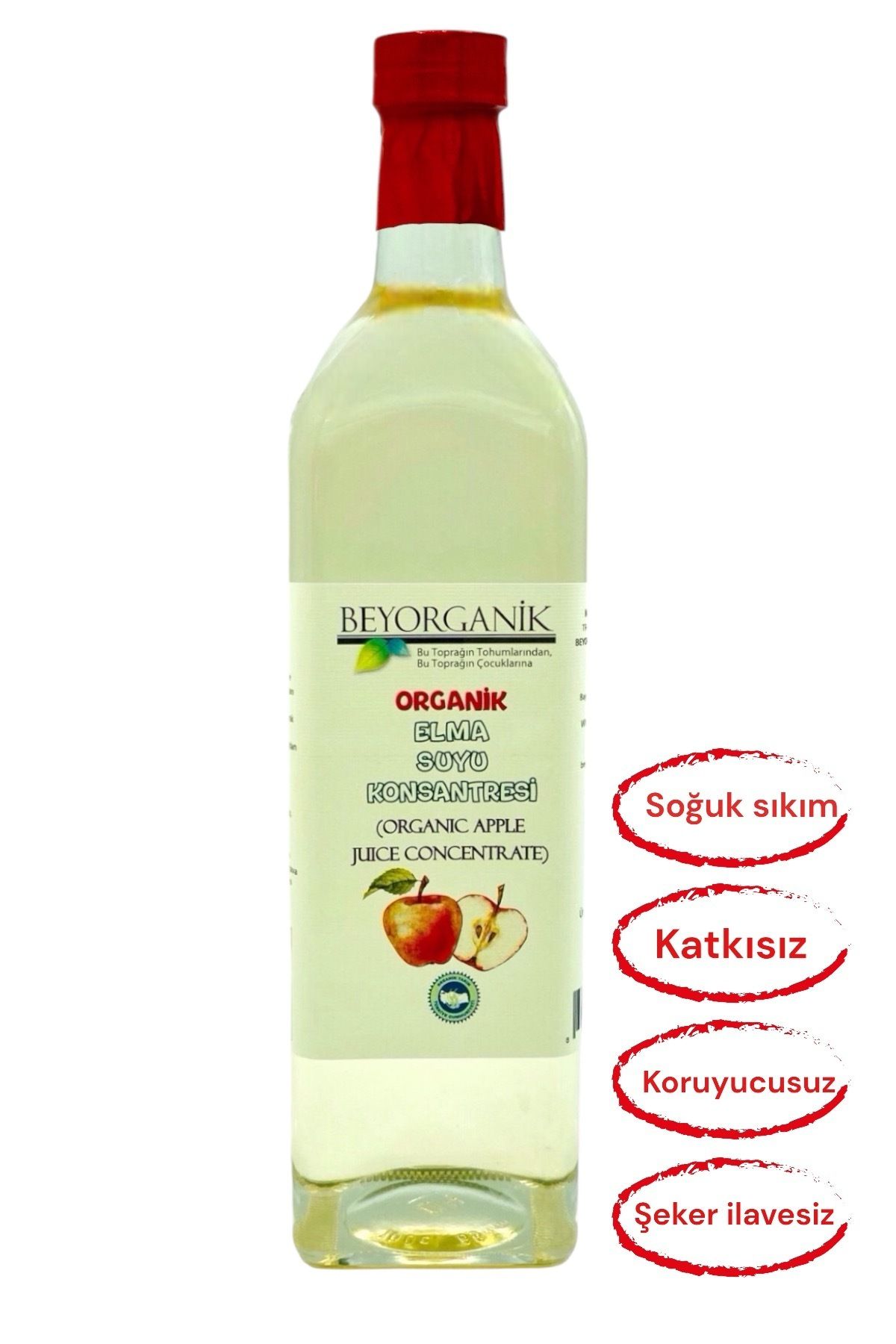 BEYORGANİK Organik Elma Suyu Konsantresi 1300gr