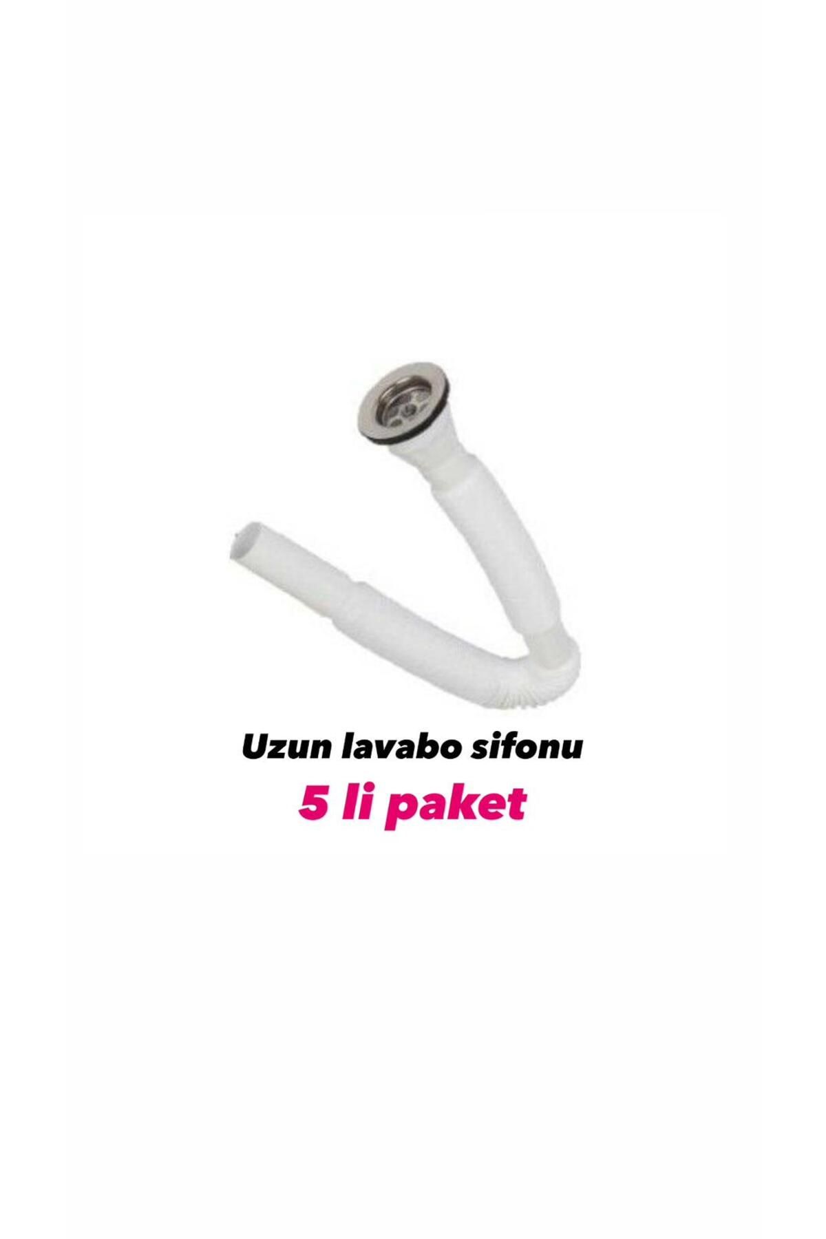 TANFLEX LAVABO SİFONU UZUN 5 Lİ PAKET