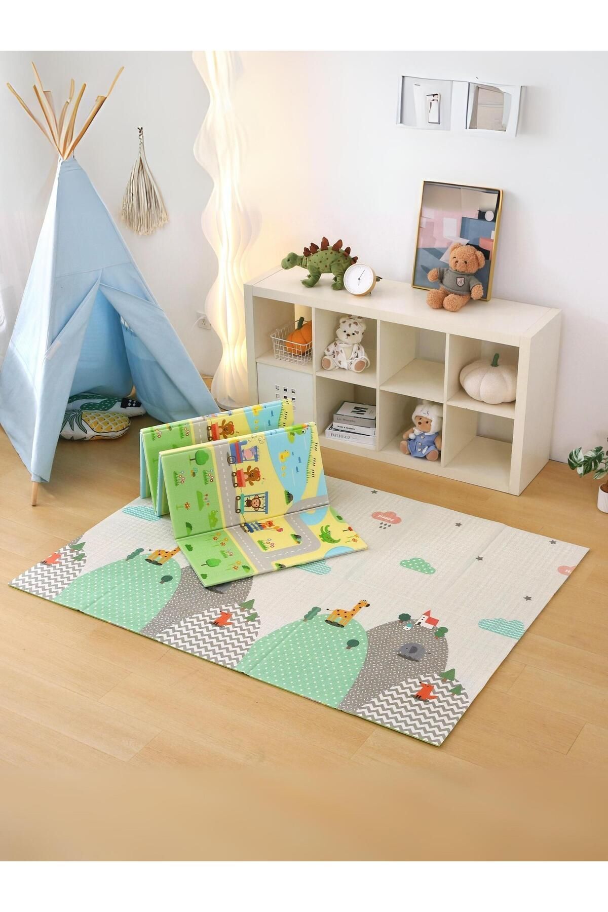 MooieBaby's Funny Zoo Katlanabilir Oyun Matı Eğitici Oyun Halısı 150 X 180 X 1 Cm fotoğrafı 5 (önizleme)