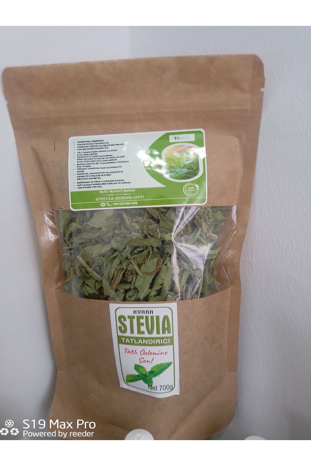 Stevia GURME STEVİA * ”0”(sıfır) Kalori, “0” (sıfır) Enerji 1 ADET 700 GR SIVI 1 ADET 100 GR YAPRAK