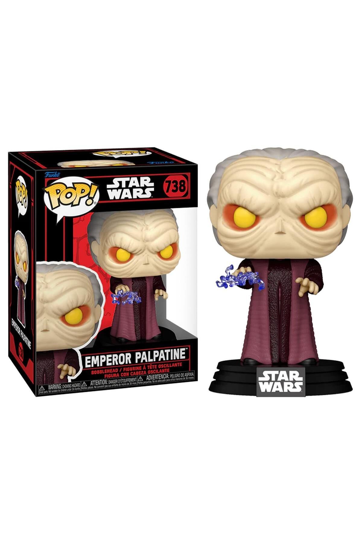 Funko Pop Disney Star Wars Dark Side - Emperor Palpatine No:738 Bobble-Head