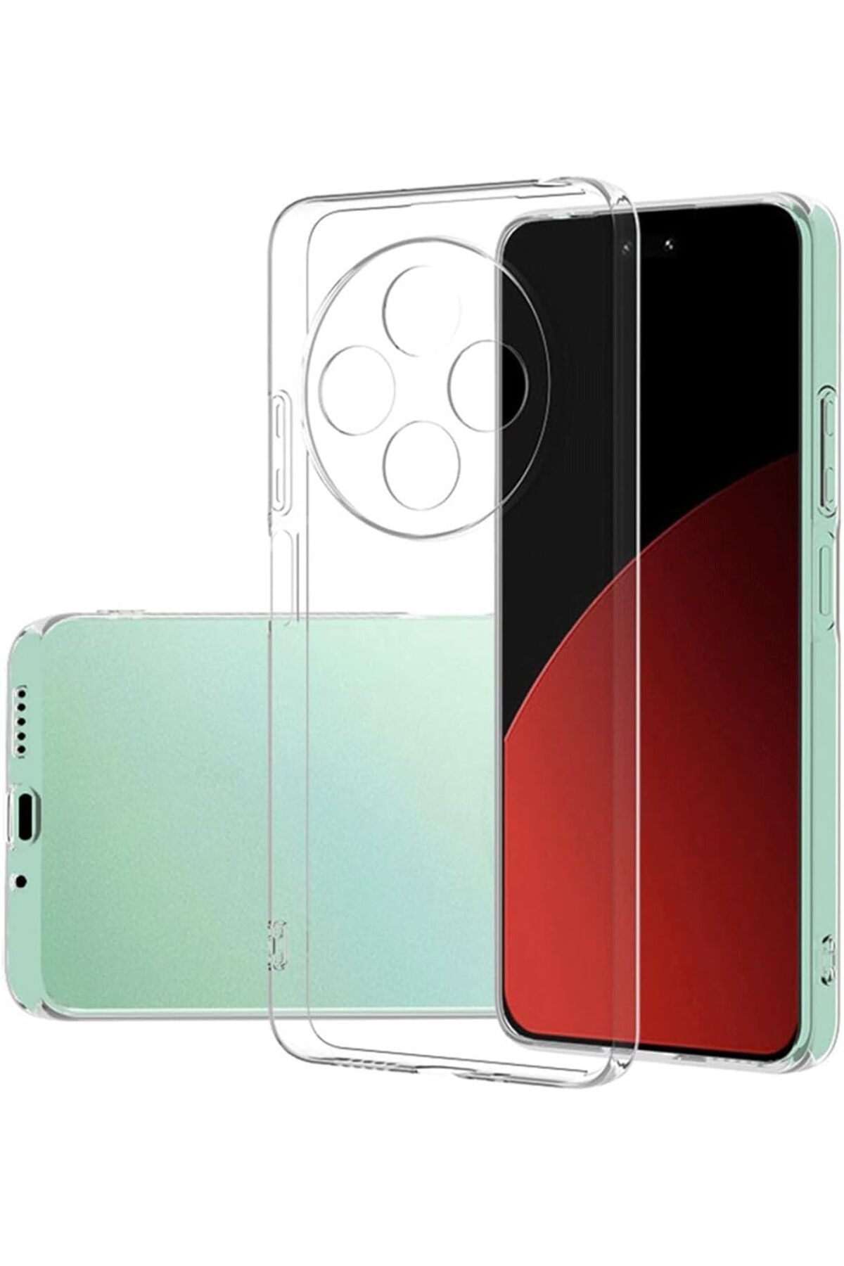 STOREMAX GİYİM & AKSESUAR Xiaomi Redmi 14C (6.8) inç Şeffaf Silikon Şok Emici Özellikli Full