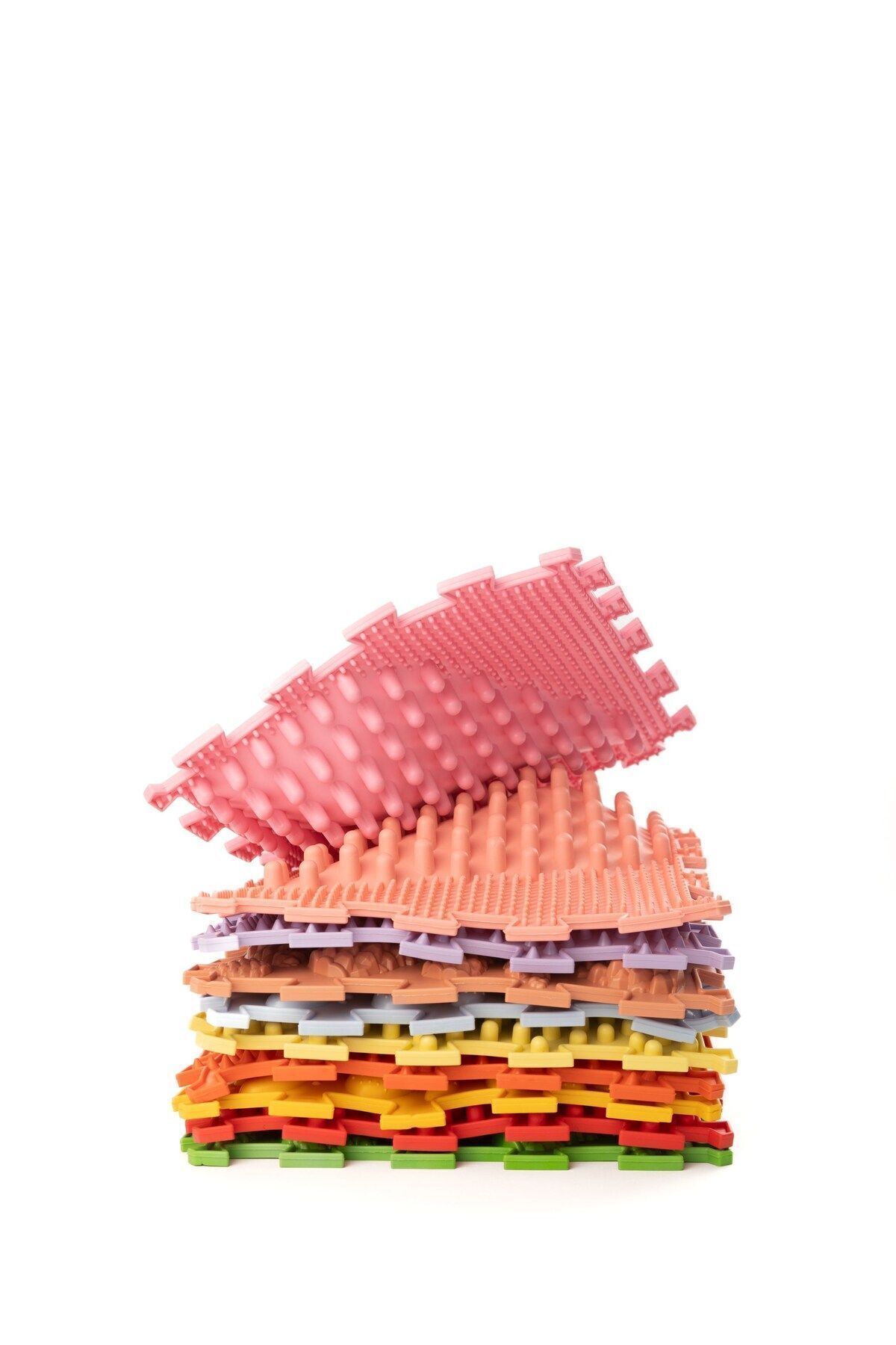 Ortohalı 10 Modüllü Ortopedik Halı Çocuk Duyu Matları Puzzle Çocuk Masaj Halıları  OH105 fotoğrafı 2 (önizleme)