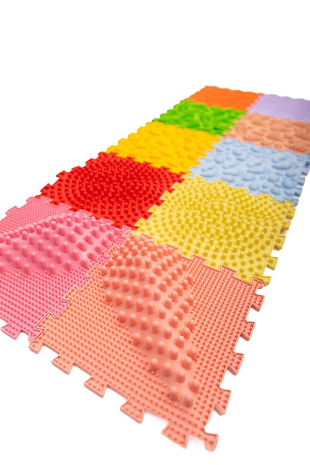 Ortohalı 10 Modüllü Ortopedik Halı Çocuk Duyu Matları Puzzle Çocuk Masaj Halıları  OH105 fotoğrafı 6 (önizleme)