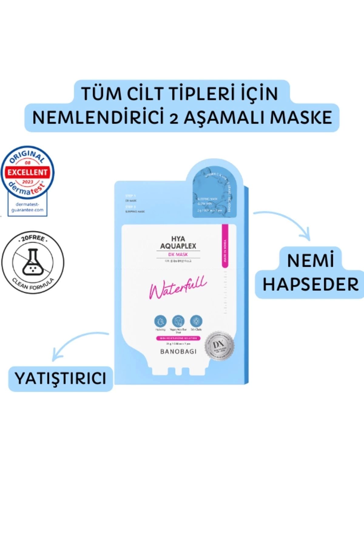 Banobagi Dx Mask Hya Aquaplex ( Yatıştırıcı Nem Verici Maske)