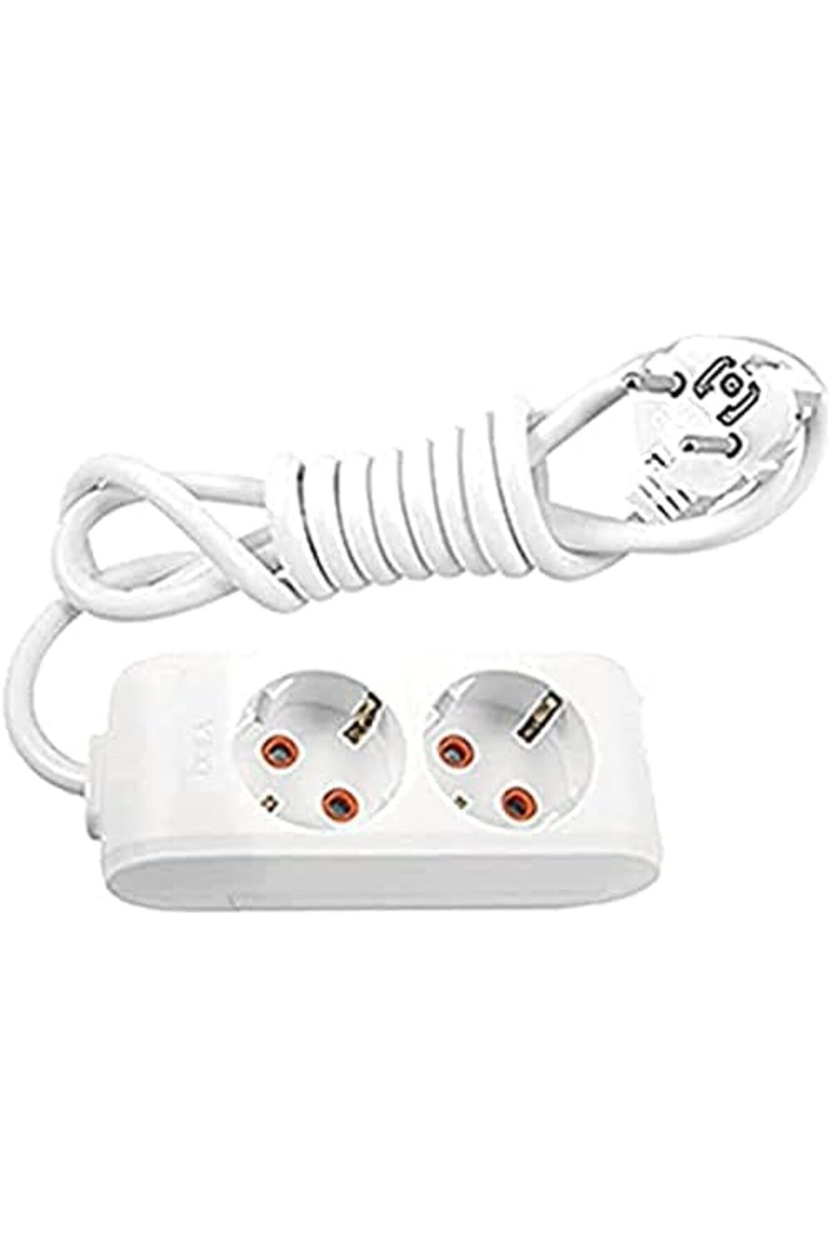 MCreative-Multi-Let 2-Piece Grounded Wired Plug Socket 3m 2