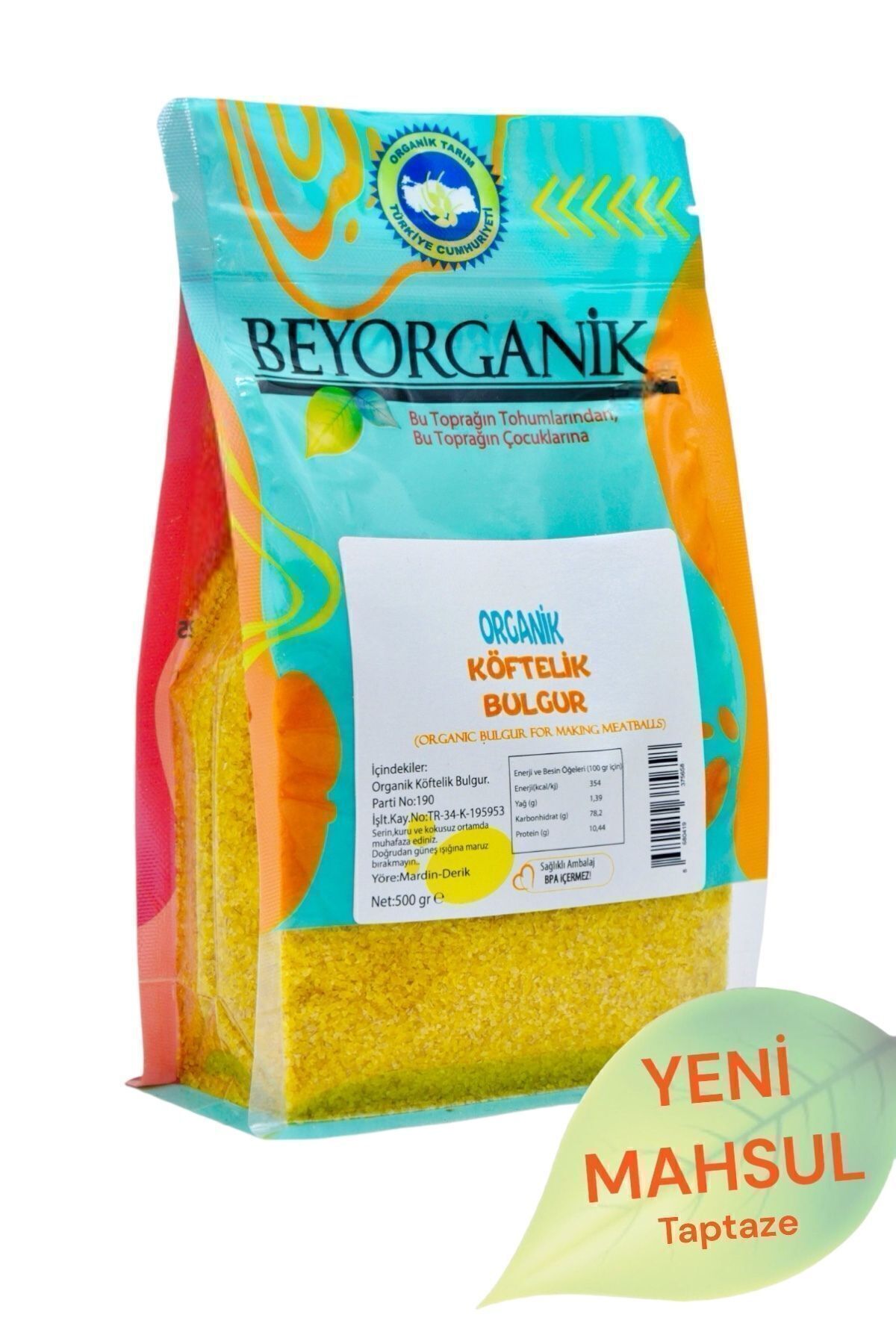 BEYORGANİK Organik Bulgur Köftelik 500gr