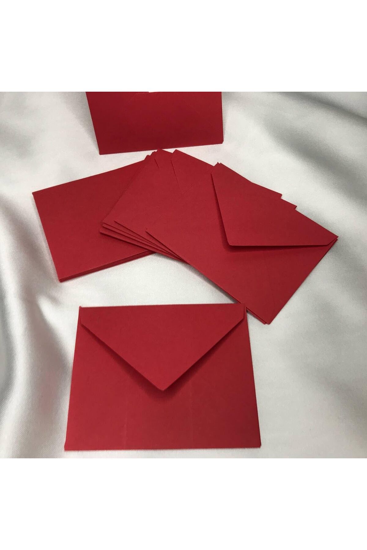 STOREMAX Zarf Küçük Mesaj Zarfı Red Envelope 7x9 Cm - 10 Adet
