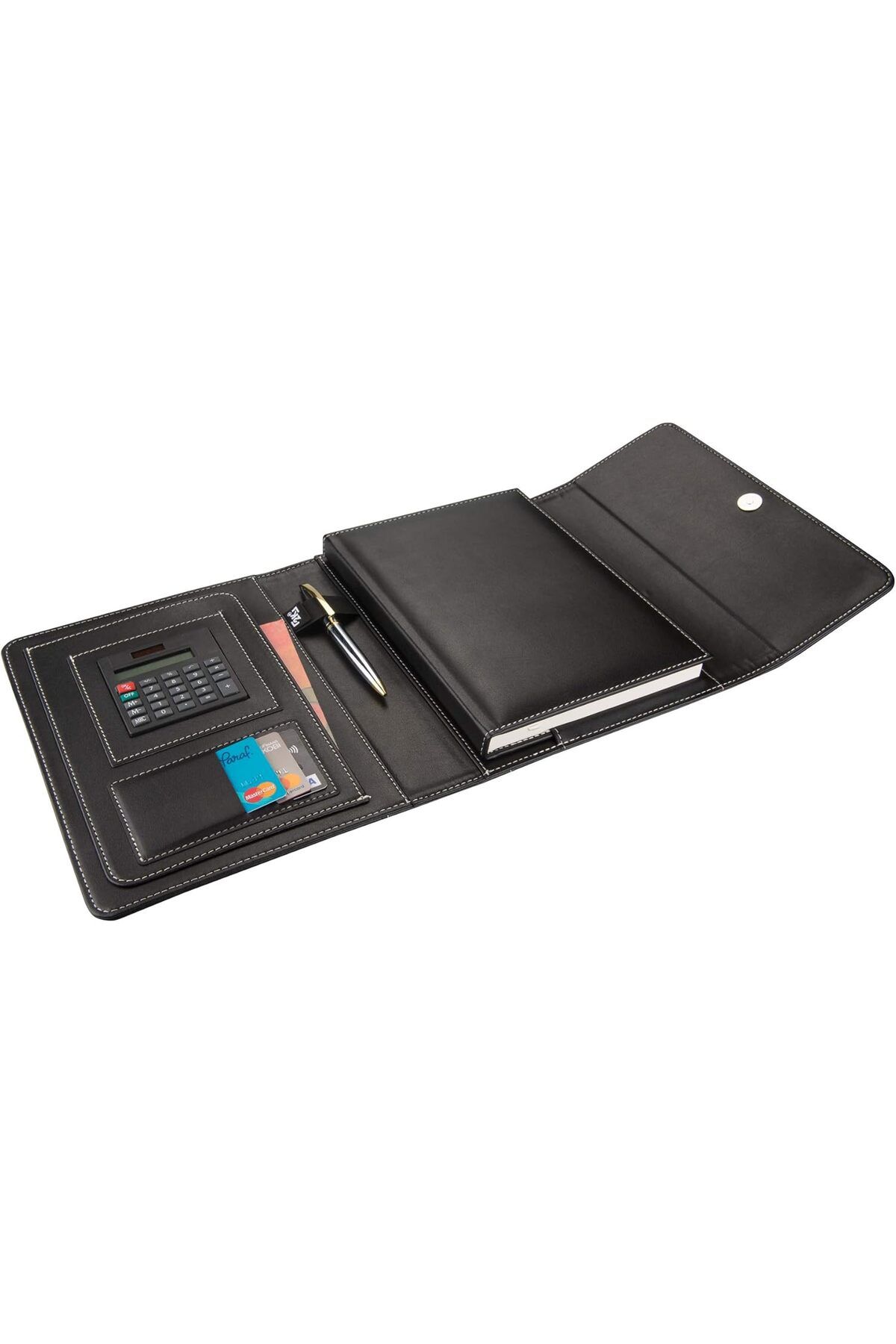 STOREMAX nhlshp 4510 Ajanda Tarihsiz Çizgili 17 x 24 cm Ajanda/Defter Hesap Makineli Suni Deri Organizer, Si