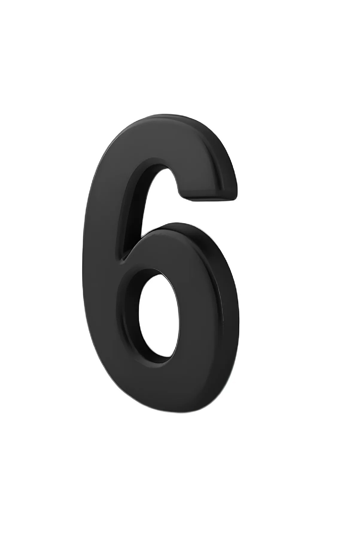 NUBLADO-Door Number Adhesive Small Size 50 mm 5 cm Number 6 Figure Six Numbers Black Color Numbers 1 Piece. 5