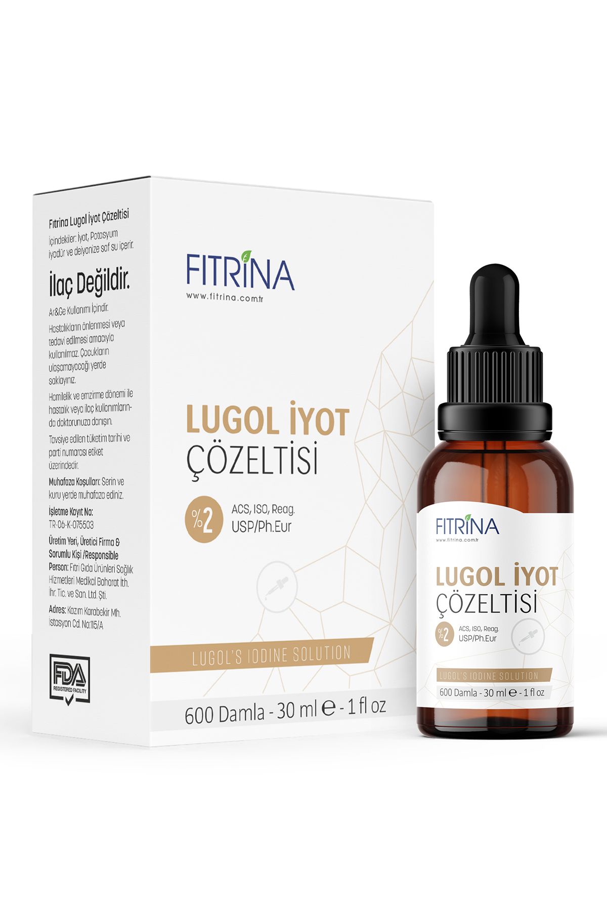 FITRİNA LUGOL İYOT ÇÖZELTİSİ %2