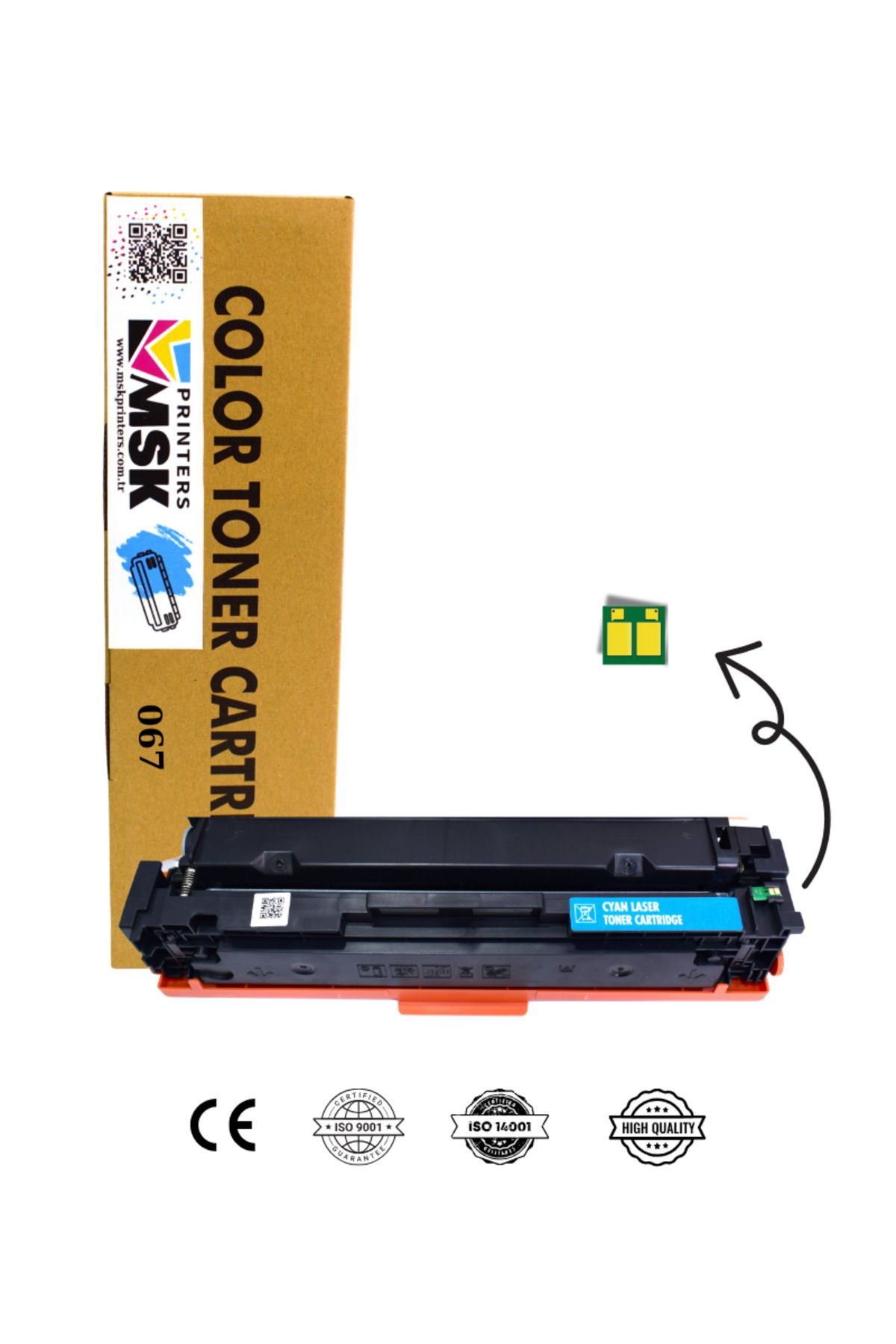 msk printers Canon CRG-067 Mavi Çipli Muadil Toner