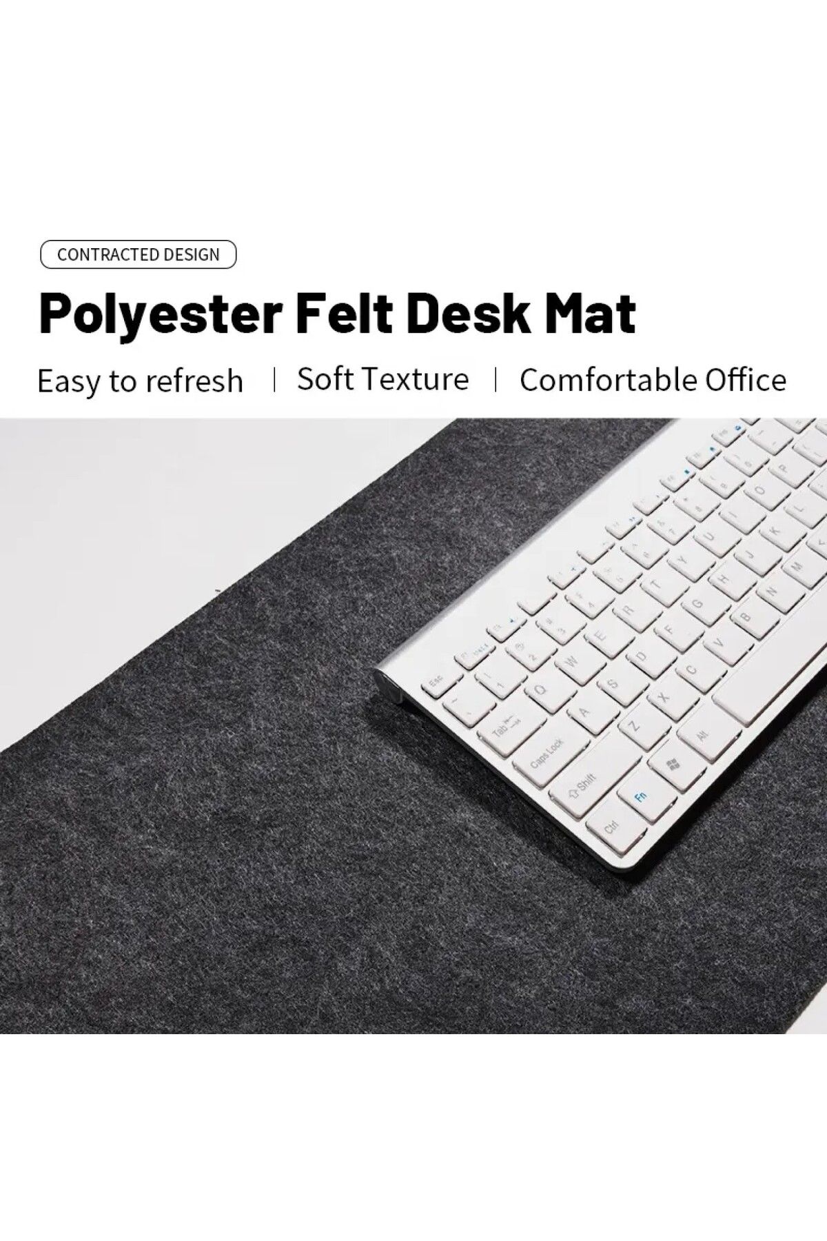 Next Craft-Gaming Mouse Pad Large Felt Snot Keyboard Mat Desk Protector 3mm Anthracite Color 5