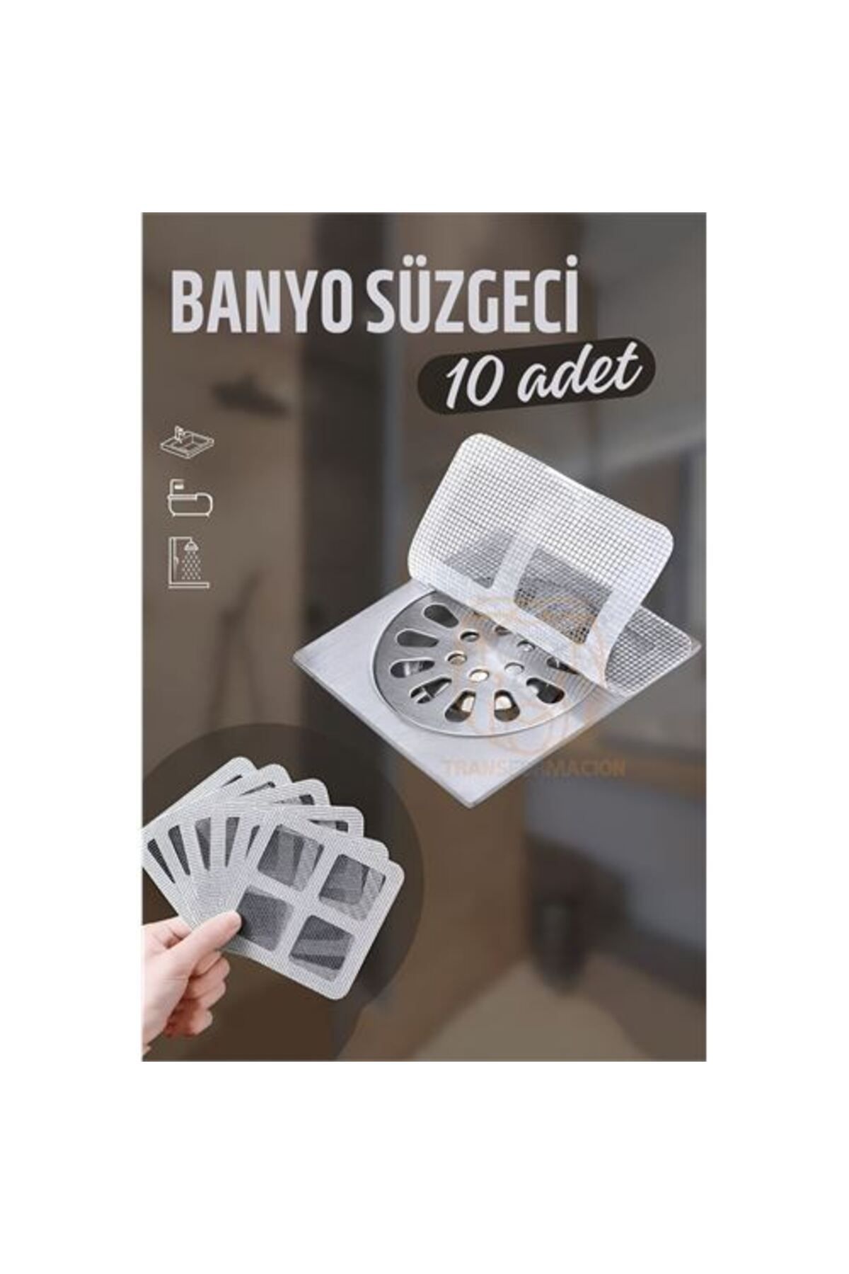 BirdoluSepet Engithalat Banyo Gider Süzgeci 10 ADET