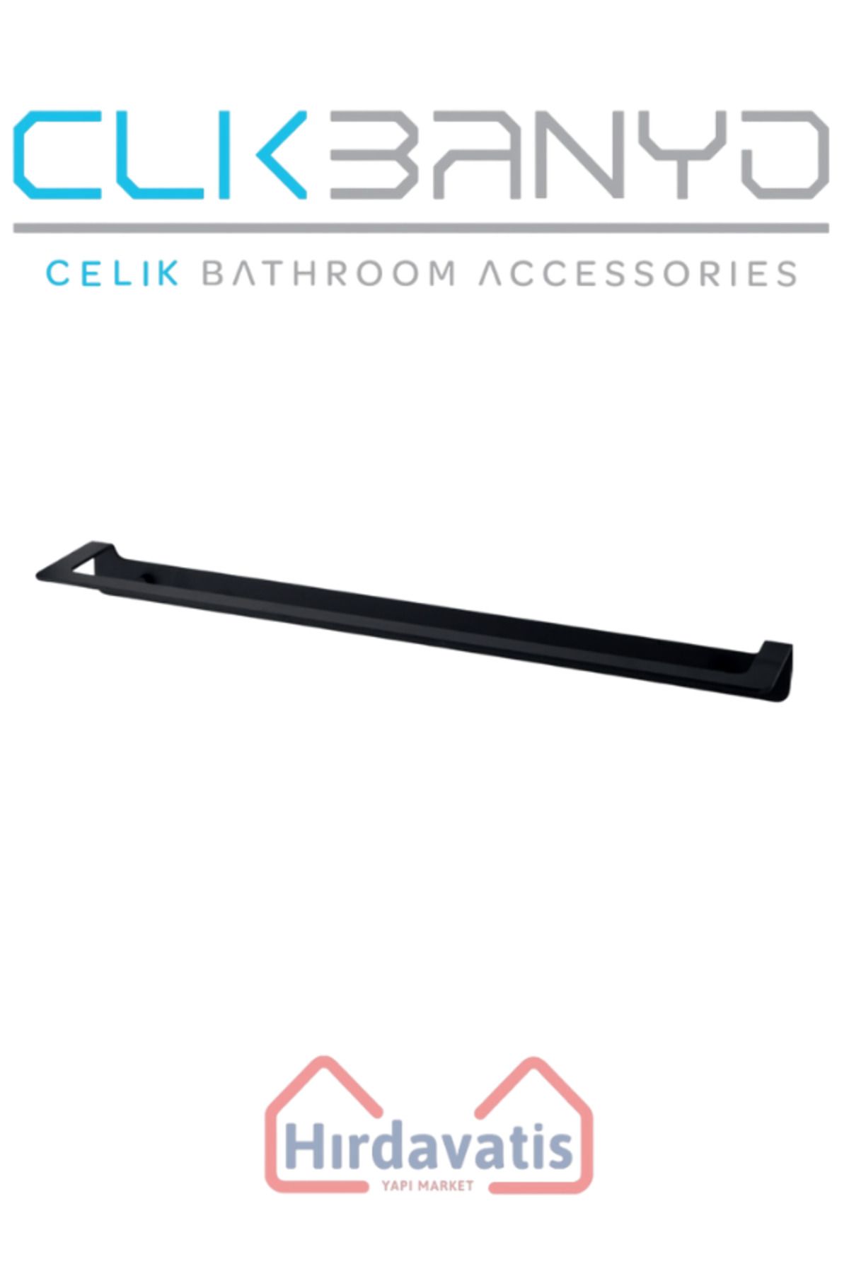 ÇELİK BANYO Paris DKP Havluluk 50cm Mat Siyah